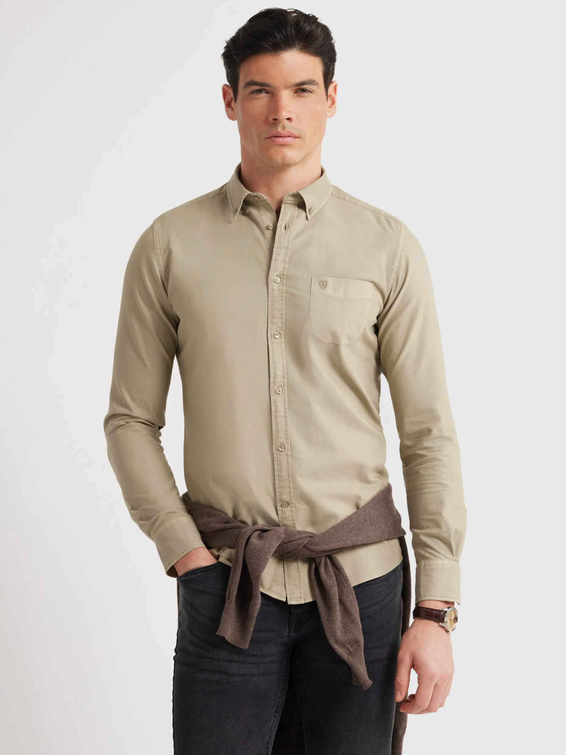 Camicia Oxford con Tasca Colorata Elegante - Offerta Lampo di Álvaro Moreno