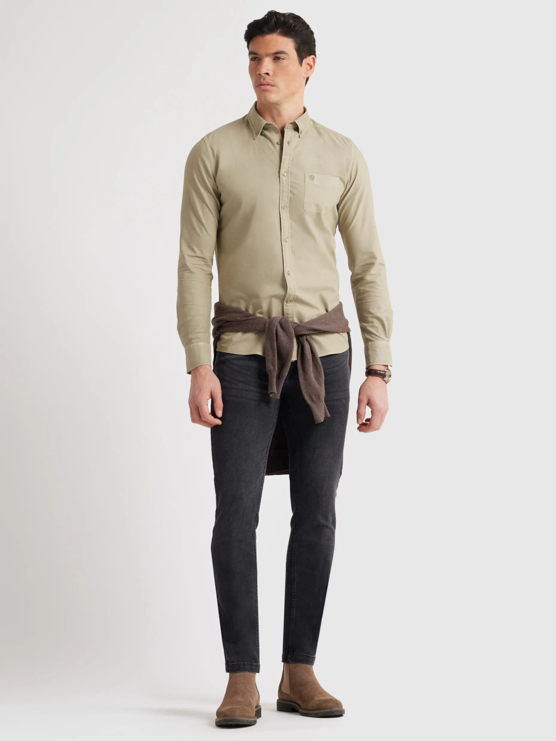 Camicia Oxford con Tasca Colorata Elegante - Offerta Lampo di Álvaro Moreno