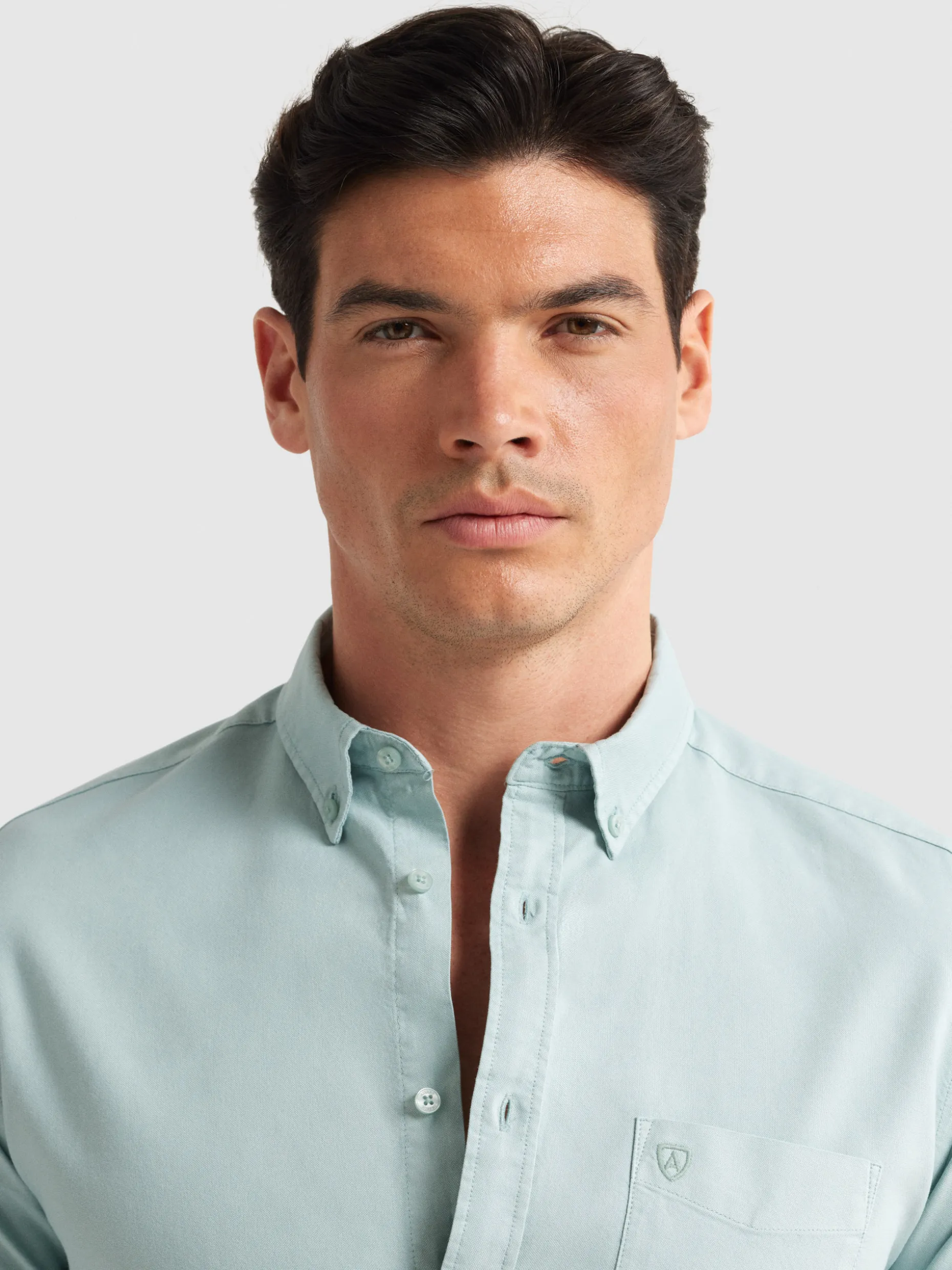 Camicia Oxford Stilizzata con Tasconi Tinti - Alvaro Moreno a Prezzo Accessibile