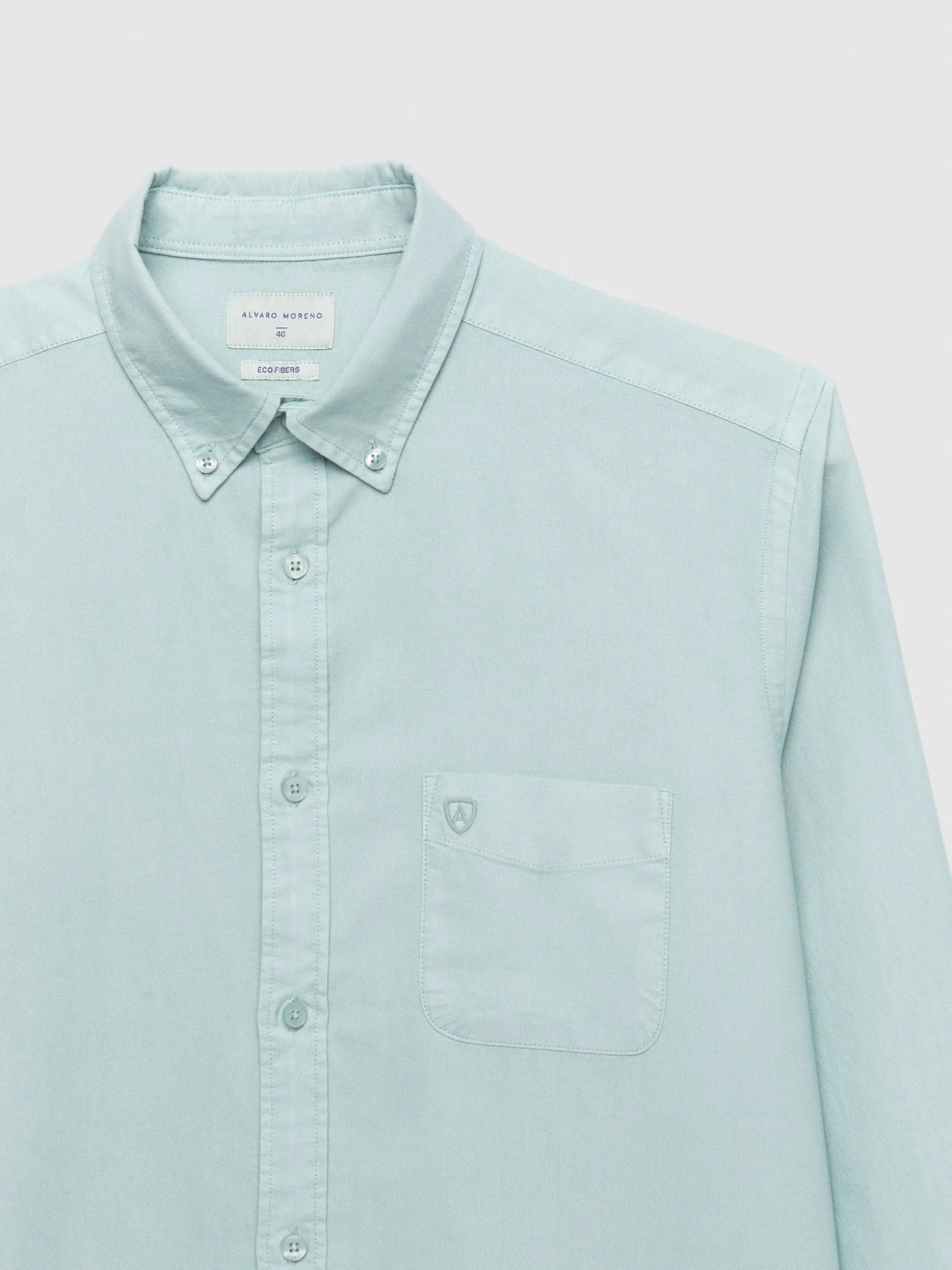 Camicia Oxford Stilizzata con Tasconi Tinti - Alvaro Moreno a Prezzo Accessibile