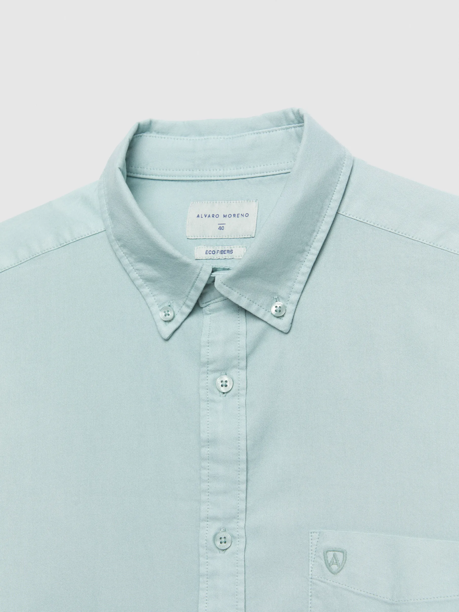 Camicia Oxford Stilizzata con Tasconi Tinti - Alvaro Moreno a Prezzo Accessibile