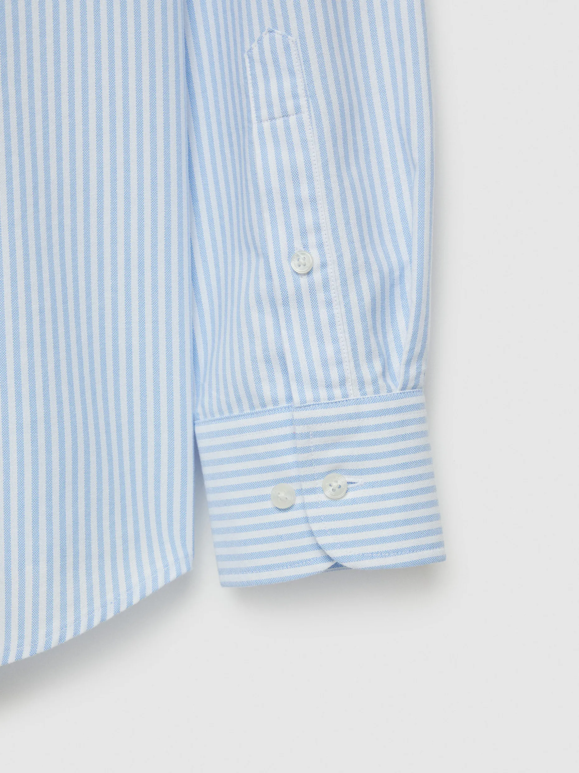 Camicia Oxford Uomo a Righe Sottili - Modello Classico con Finiture Premium | Promozione Estiva Alvaro Moreno