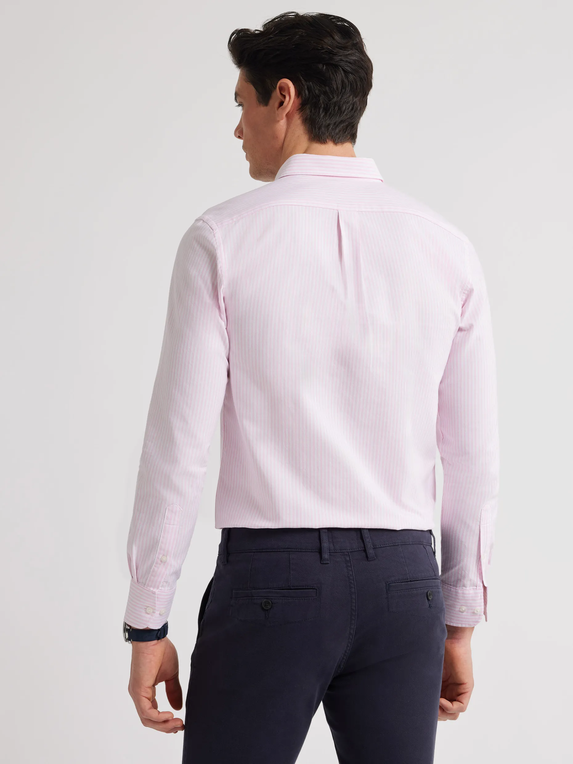 Camicia Oxford Alvaro Moreno - Righe Timeless, Confezionata a Mano - Edizione Limitata in Promozione