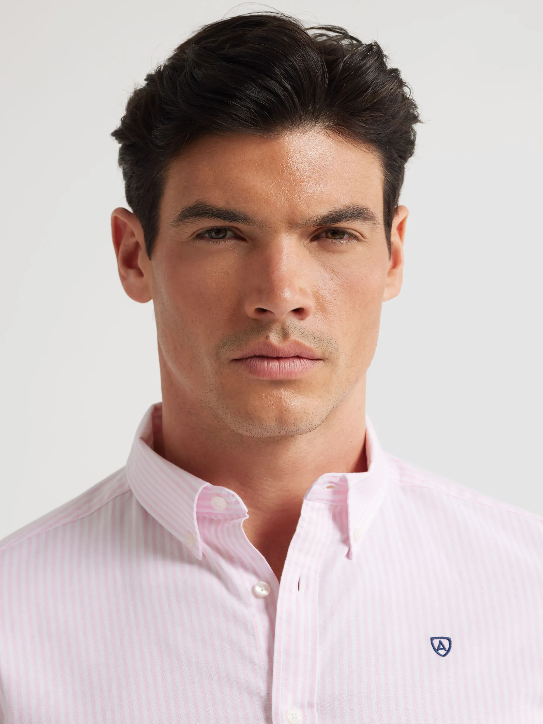 Camicia Oxford Alvaro Moreno - Righe Timeless, Confezionata a Mano - Edizione Limitata in Promozione