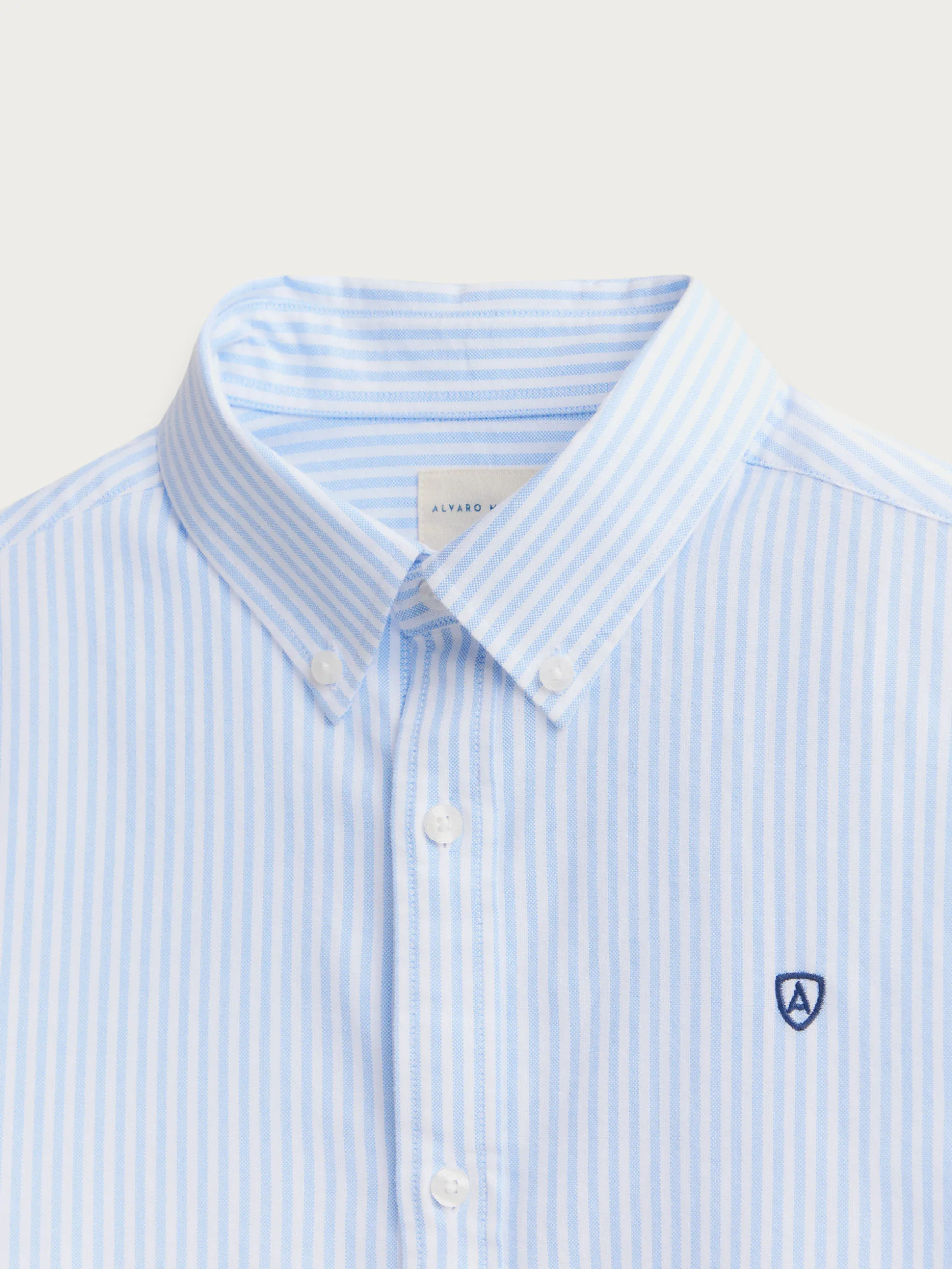 Camicia Oxford a Righe Uomo - Nuova Collezione Alvaro Moreno | Stile Casual Elegante con Trama Classica