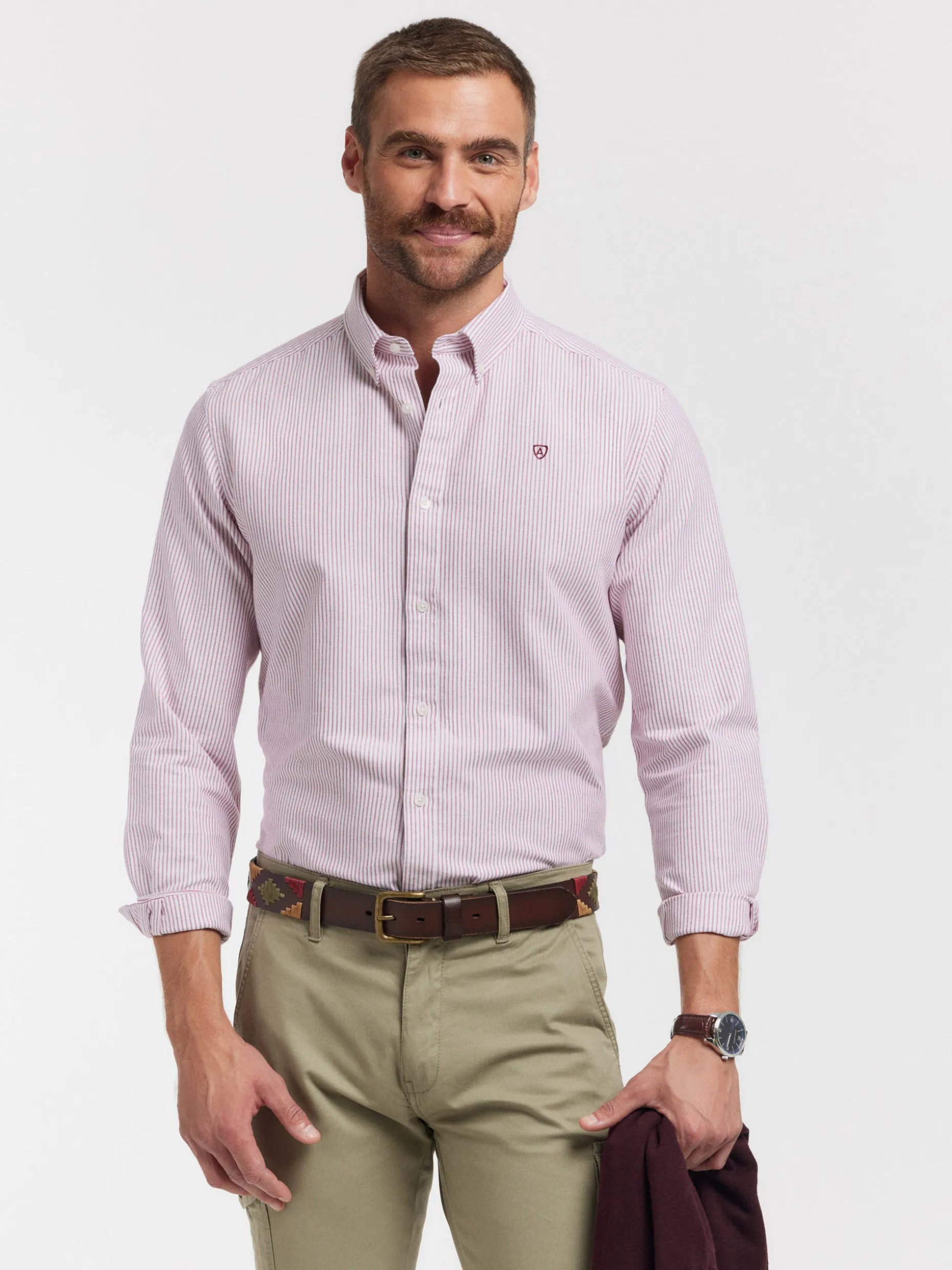Camicia Oxford Classica Alvaro Moreno - Modello Regent Uomo, Tessuto Premium per Stile Senza Tempo