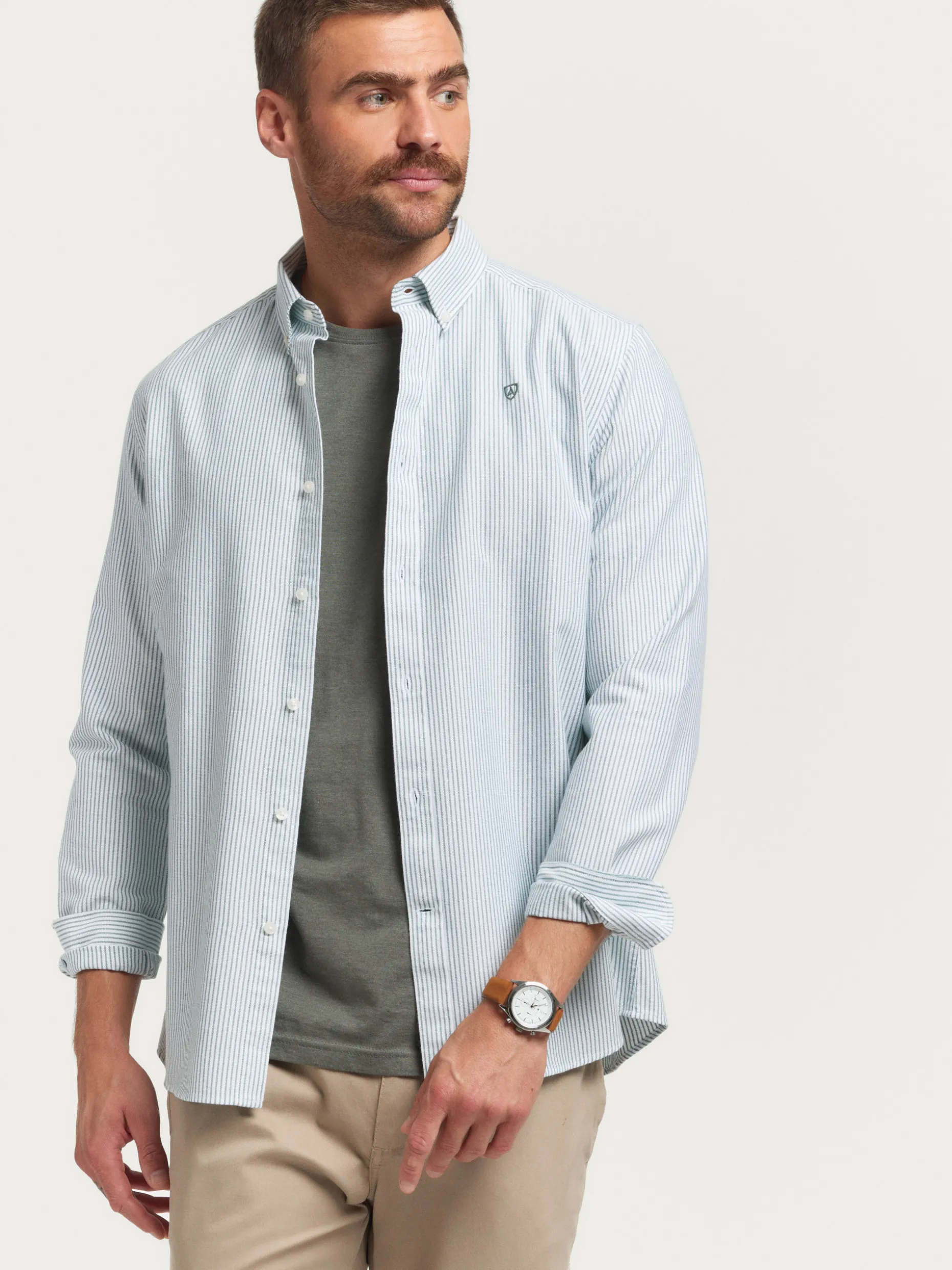 Camicia Elegante in Tessuto Oxford di Alta Qualità - Stile Regent by Álvaro Moreno | Sconti Esclusivi per Tempo Limitato