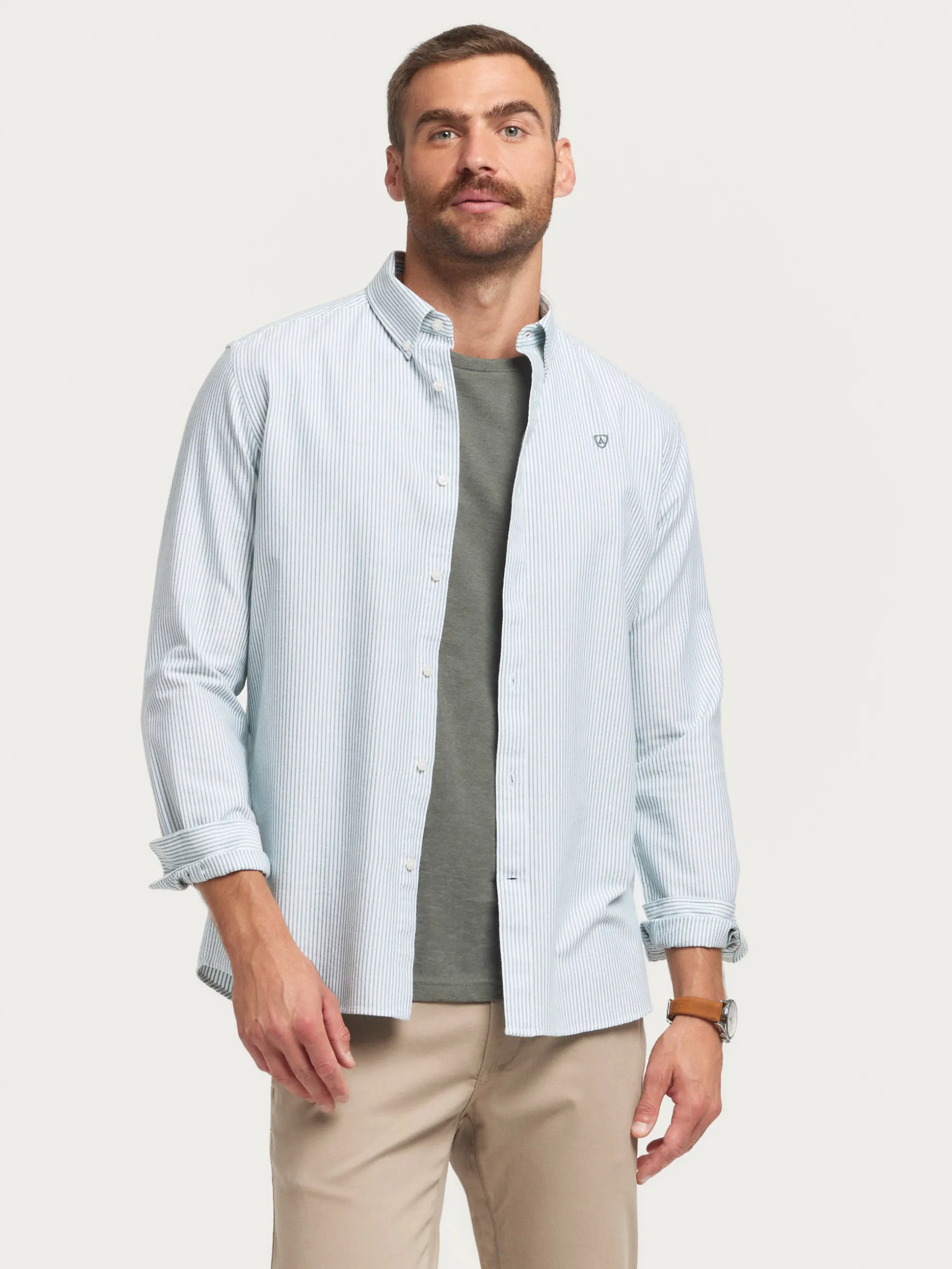 Camicia Elegante in Tessuto Oxford di Alta Qualità - Stile Regent by Álvaro Moreno | Sconti Esclusivi per Tempo Limitato