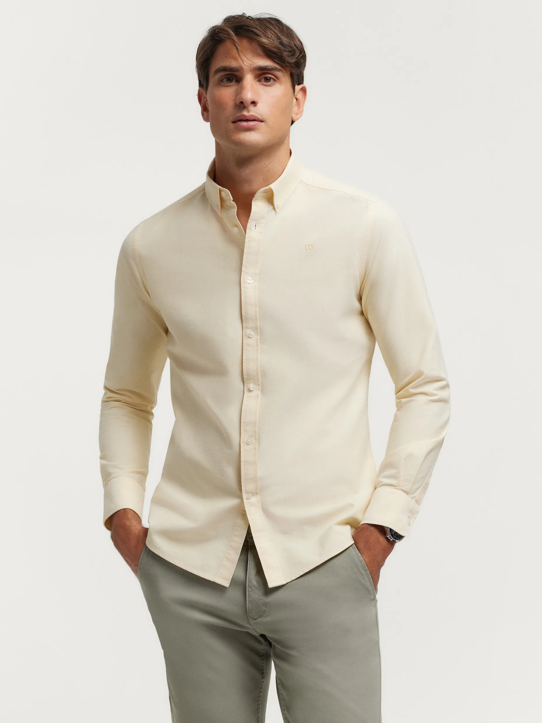 Camicia Oxford Unicolore Alvaro Moreno - Promozione Imperdibile per Stile Senza Tempo