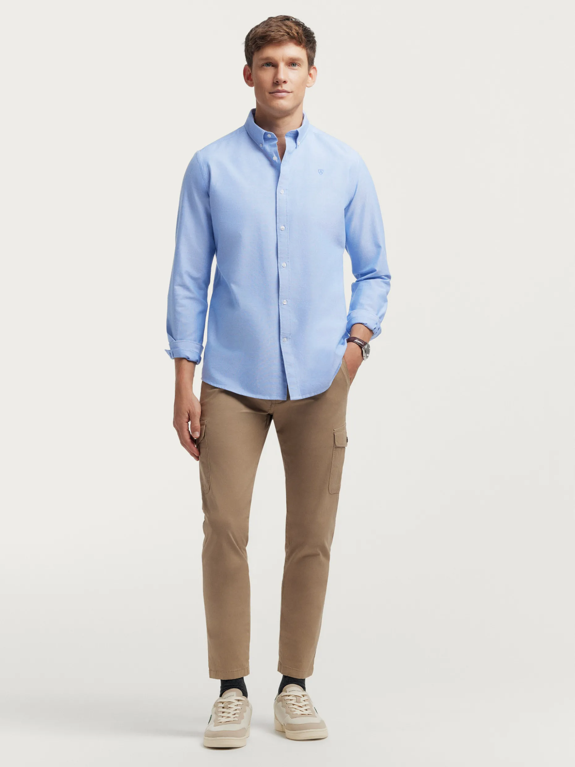 Camicia Oxford Uomo in Puro Cotone - Modello Classica Elegante by Álvaro Moreno