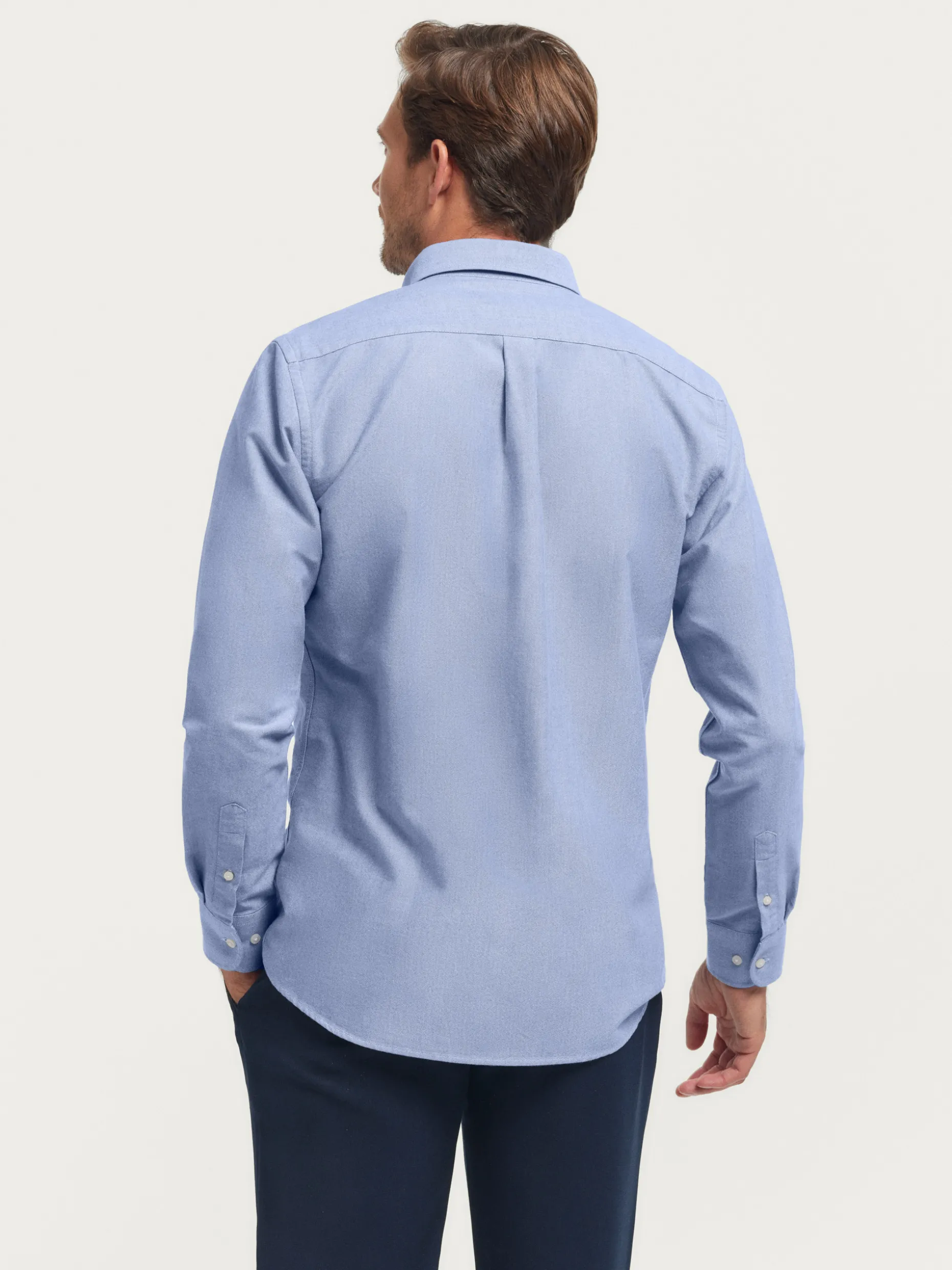 Camicia Oxford Uomo in Tessuto Unicolore - Design Classico di Álvaro Moreno® per Stile Casual Elegante