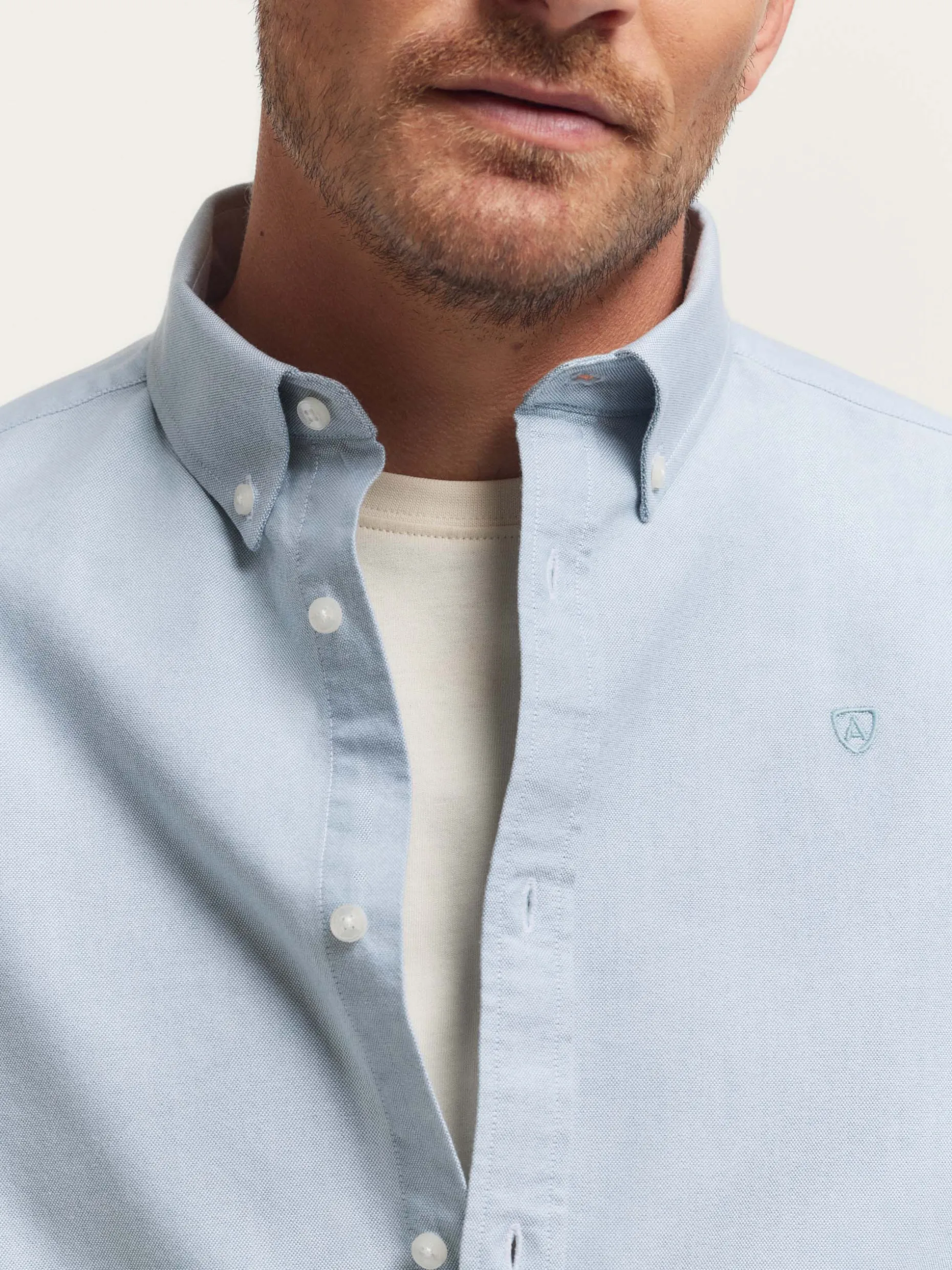 Camicia Oxford Unicolore in Tessuto Premium - Ultimi Pezzi in Promozione Alvaro Moreno
