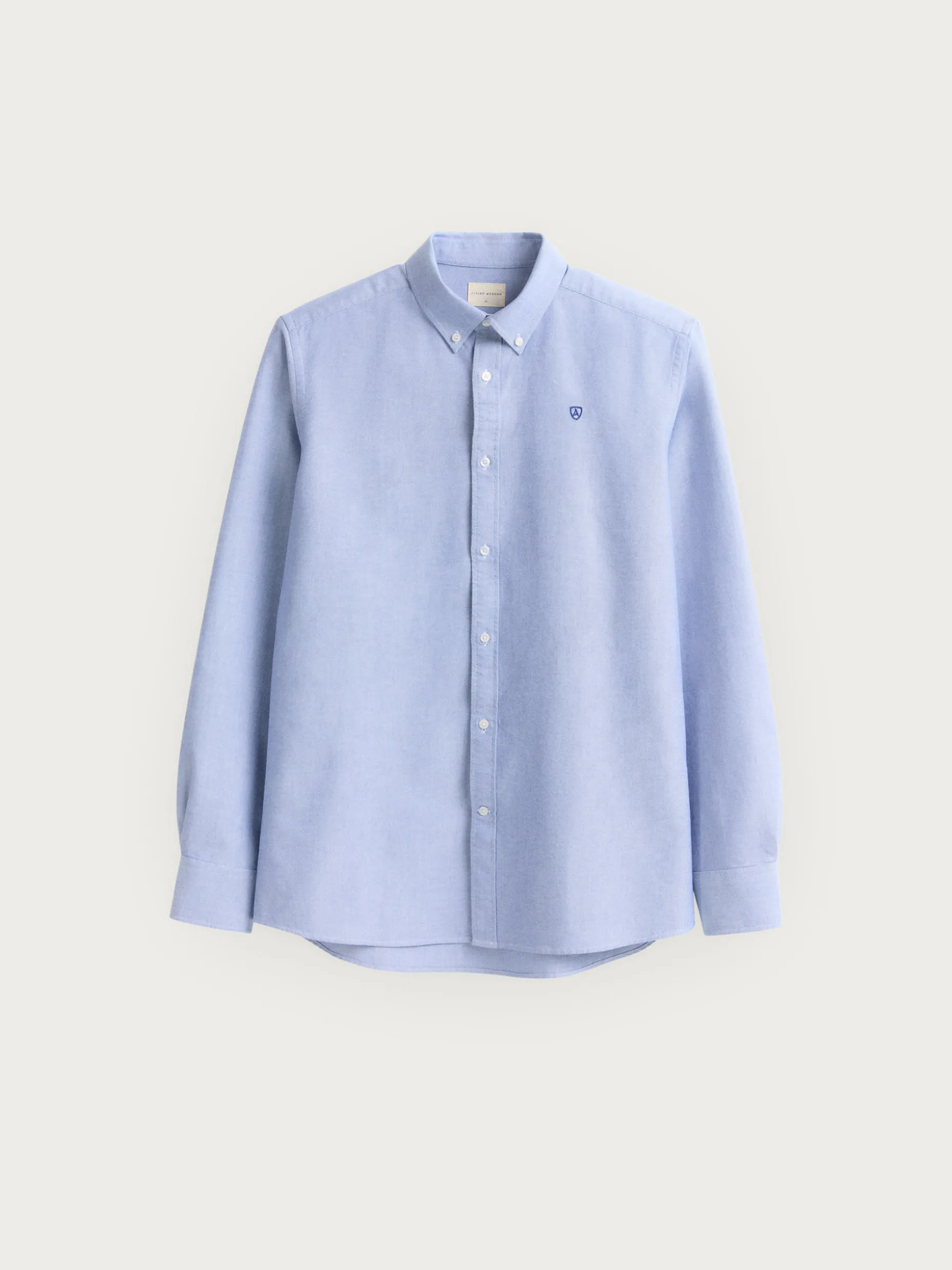 Camicia Oxford Uomo in Tessuto Unicolore - Design Classico di Álvaro Moreno® per Stile Casual Elegante