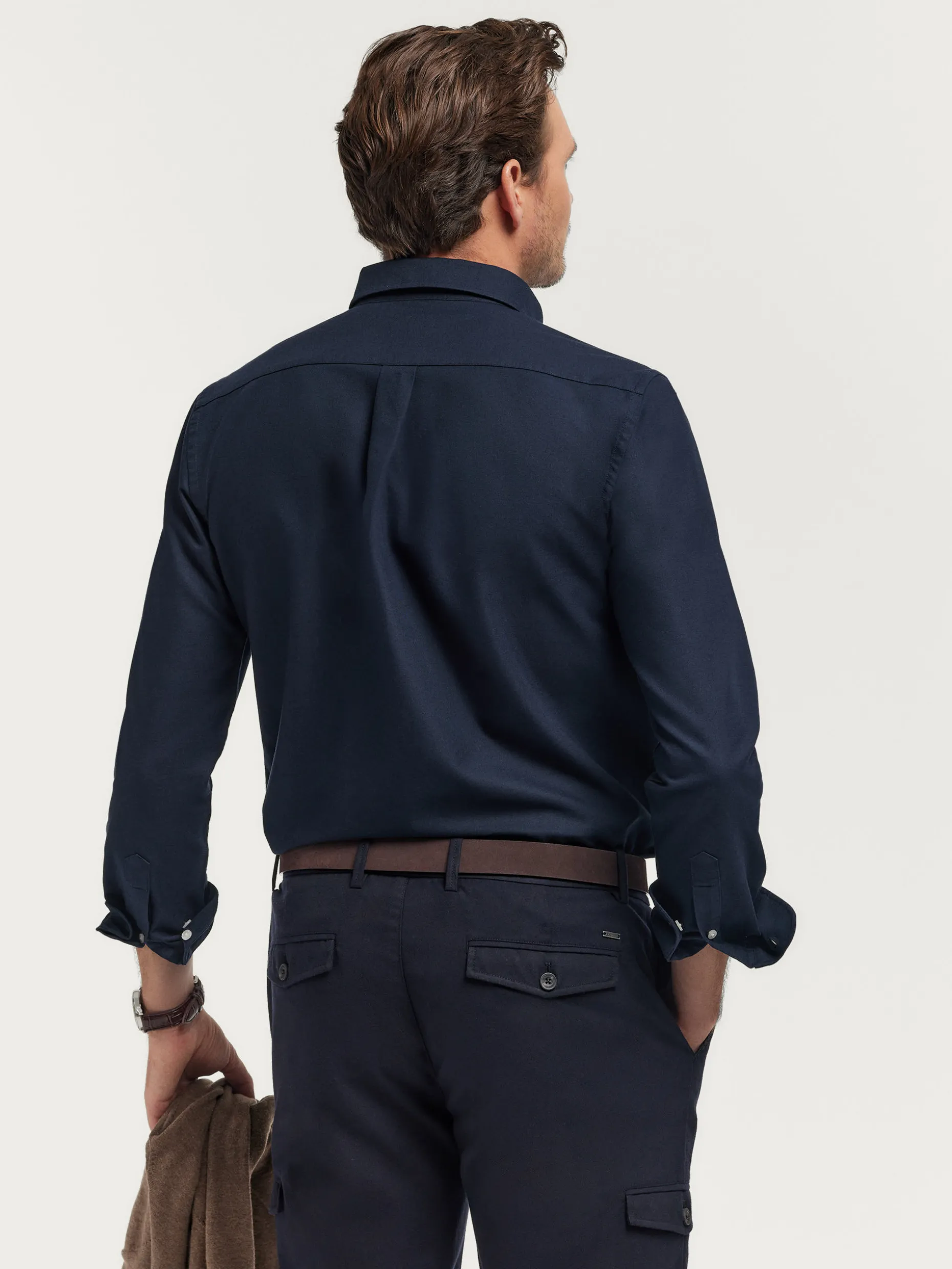 Camicia Uomo in Tessuto Oxford Unicolore | Confezione Elegante Alvaro Moreno - Comoda e Resistente per Tutto il Giorno