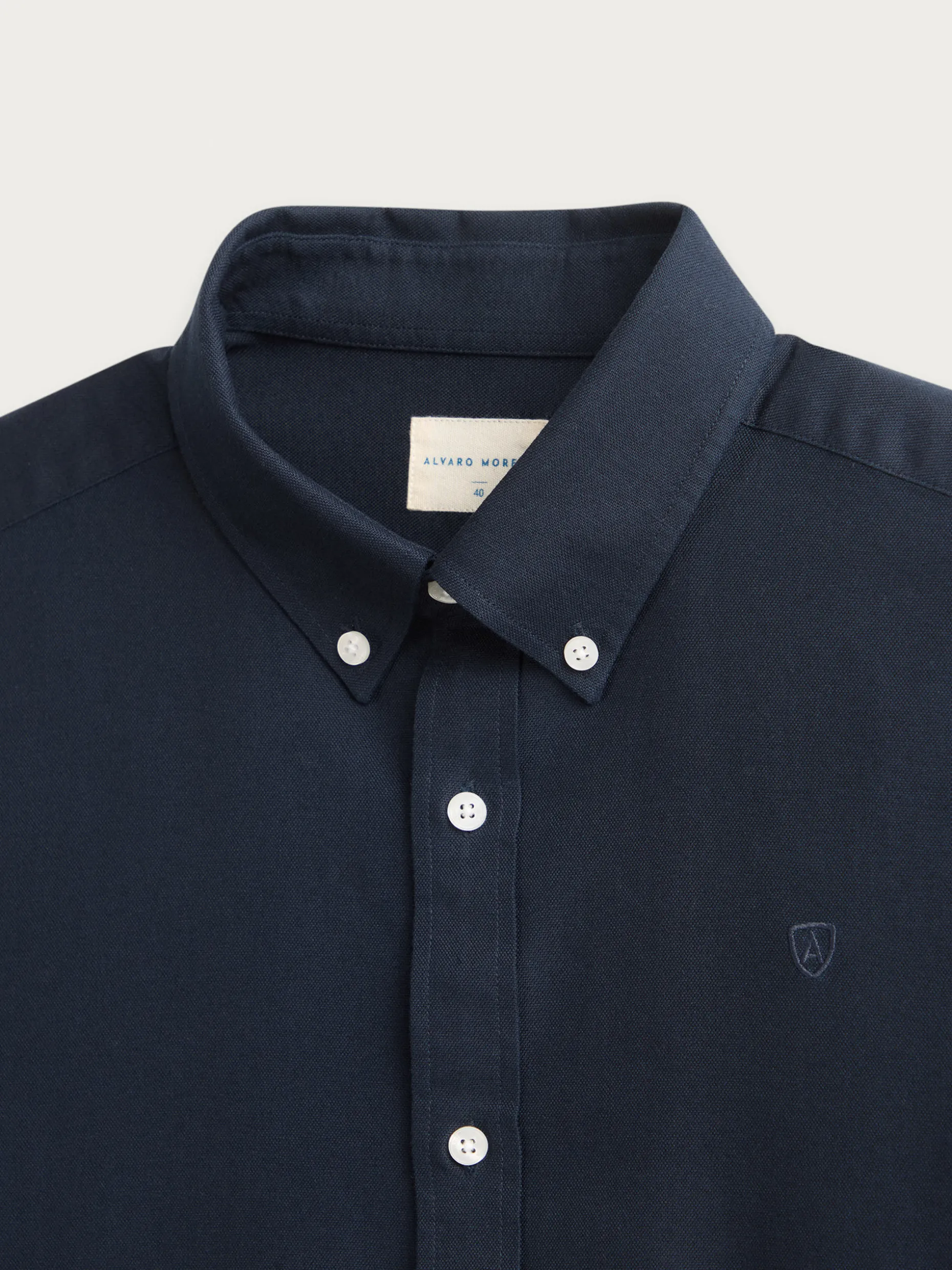Camicia Uomo in Tessuto Oxford Unicolore | Confezione Elegante Alvaro Moreno - Comoda e Resistente per Tutto il Giorno