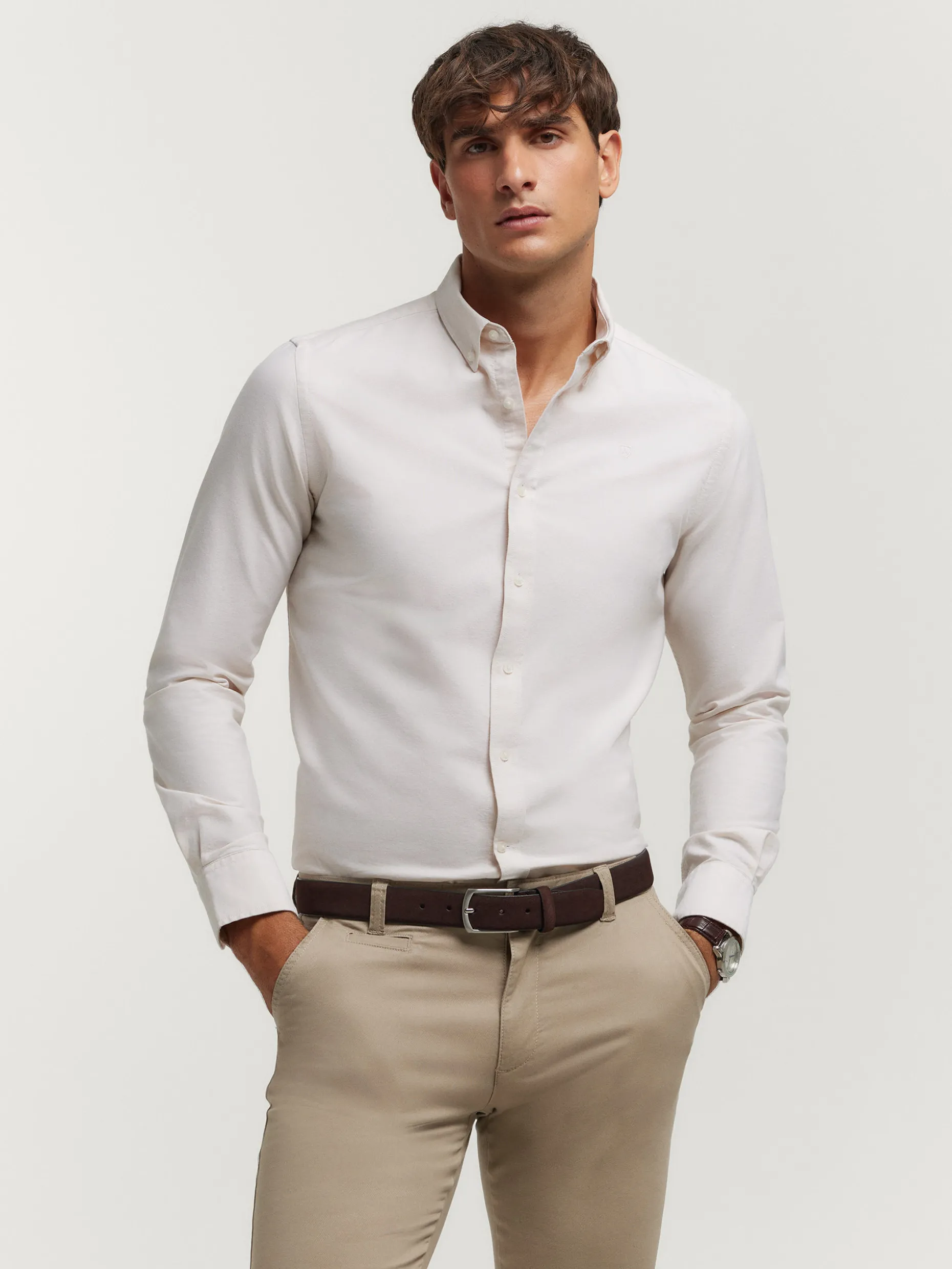 Camicia Oxford Classica Uomo - Tessuto Pesante - Sconti Esclusivi Alvaro Moreno