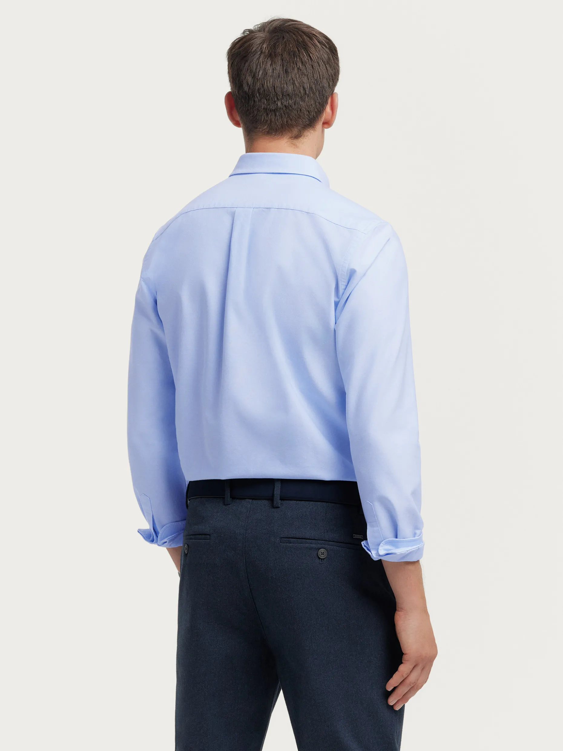 Camicia Oxford Classica in Tessuto Unicolore - Alvaro Moreno | Outlet Esclusivo