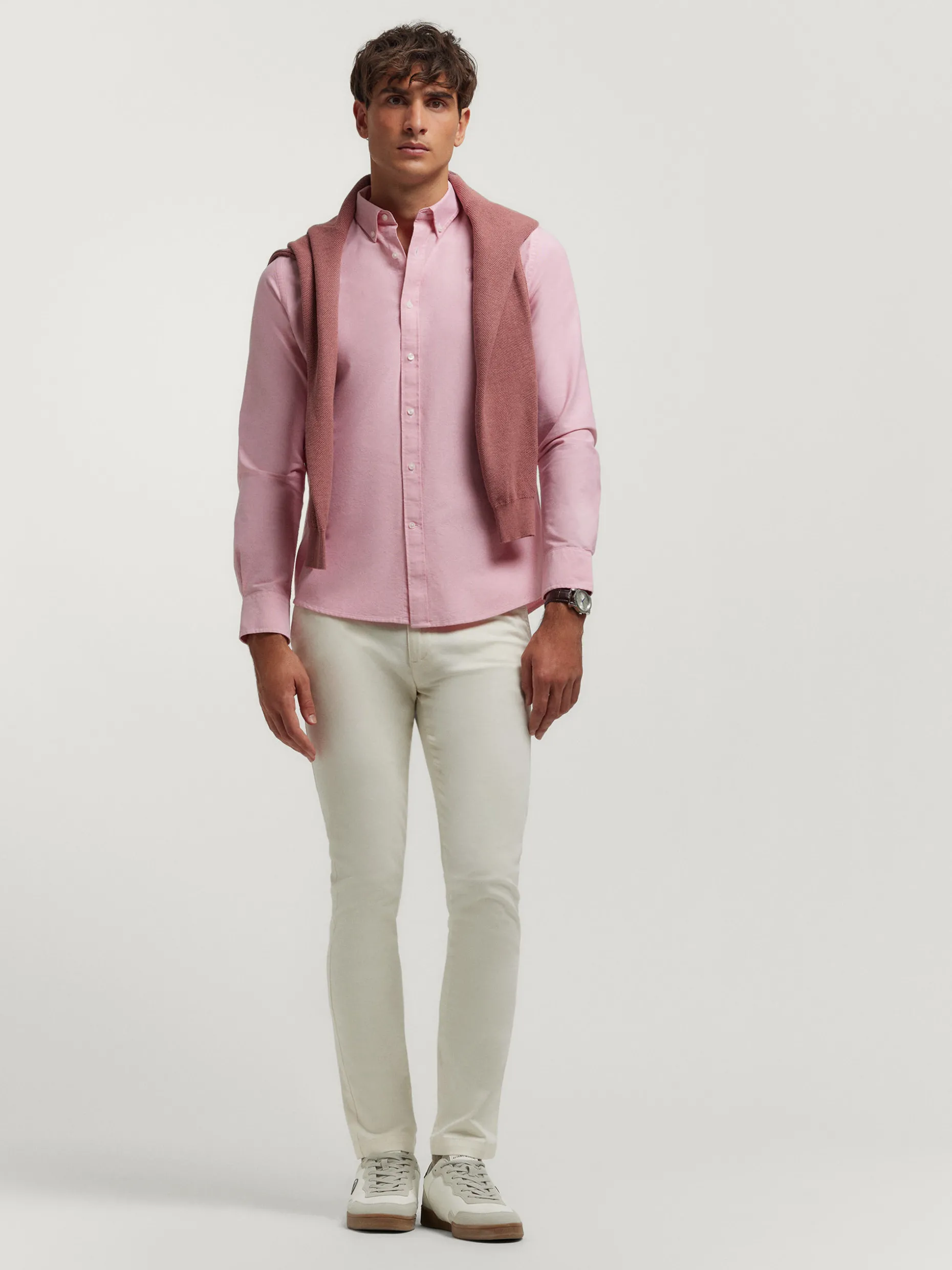 Alvaro Moreno Tessuto Oxford Unicolore - Promo Express Estate 2024 | Camicia Casual Da Uomo | Scopri Subito