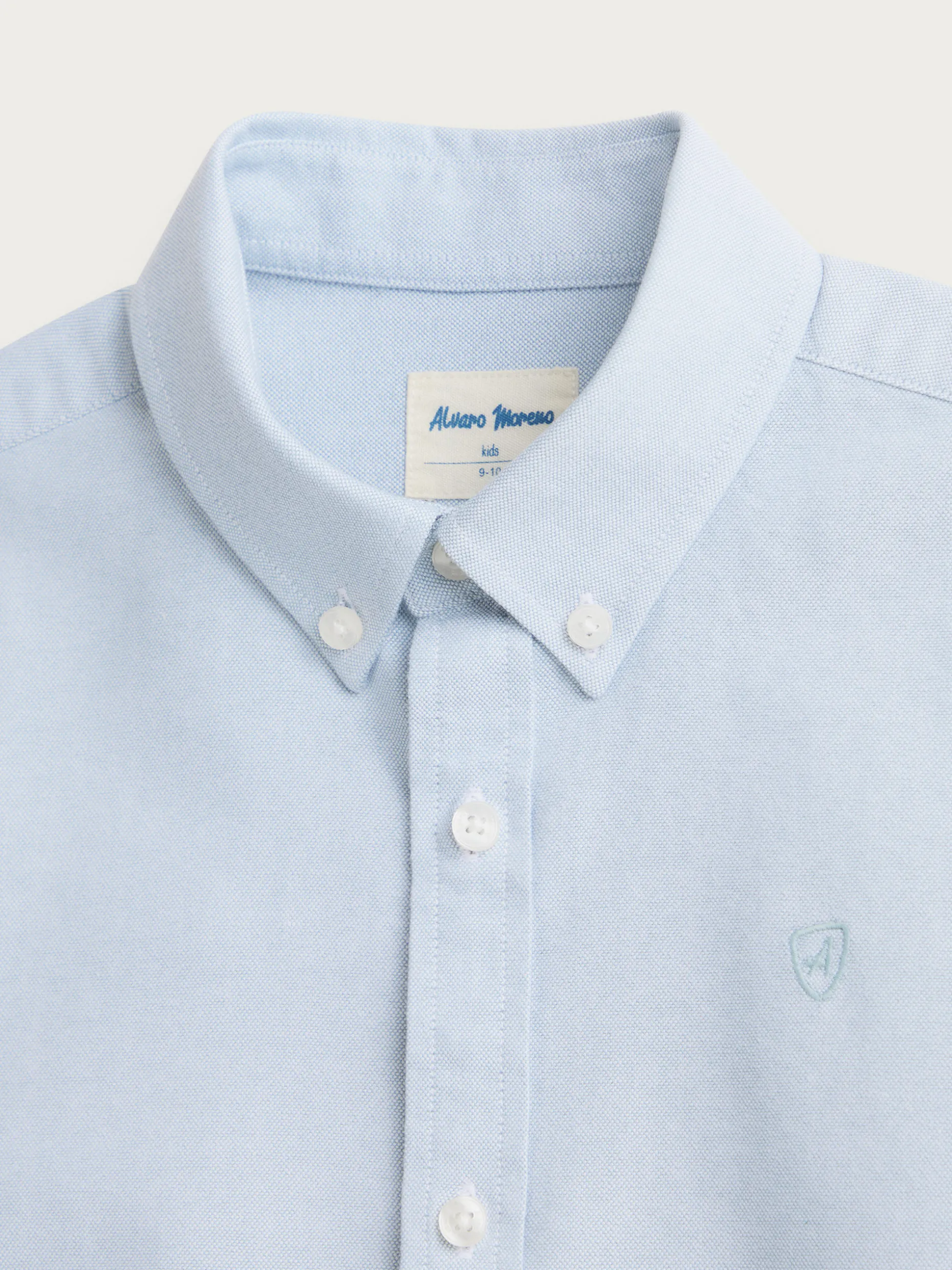 Promozione Imperdibile: Camicia Oxford Tinta Unita per Ragazzi - Stile Comodo e Senza Tempo da Alvaro Moreno