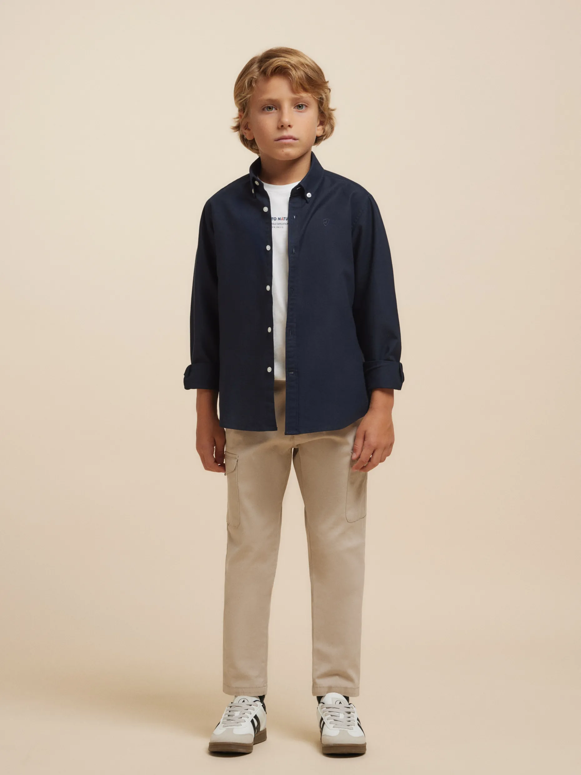 Camicia Oxford in Cotone Puro per Bambini - Sconti Esclusivi Alvaro Moreno