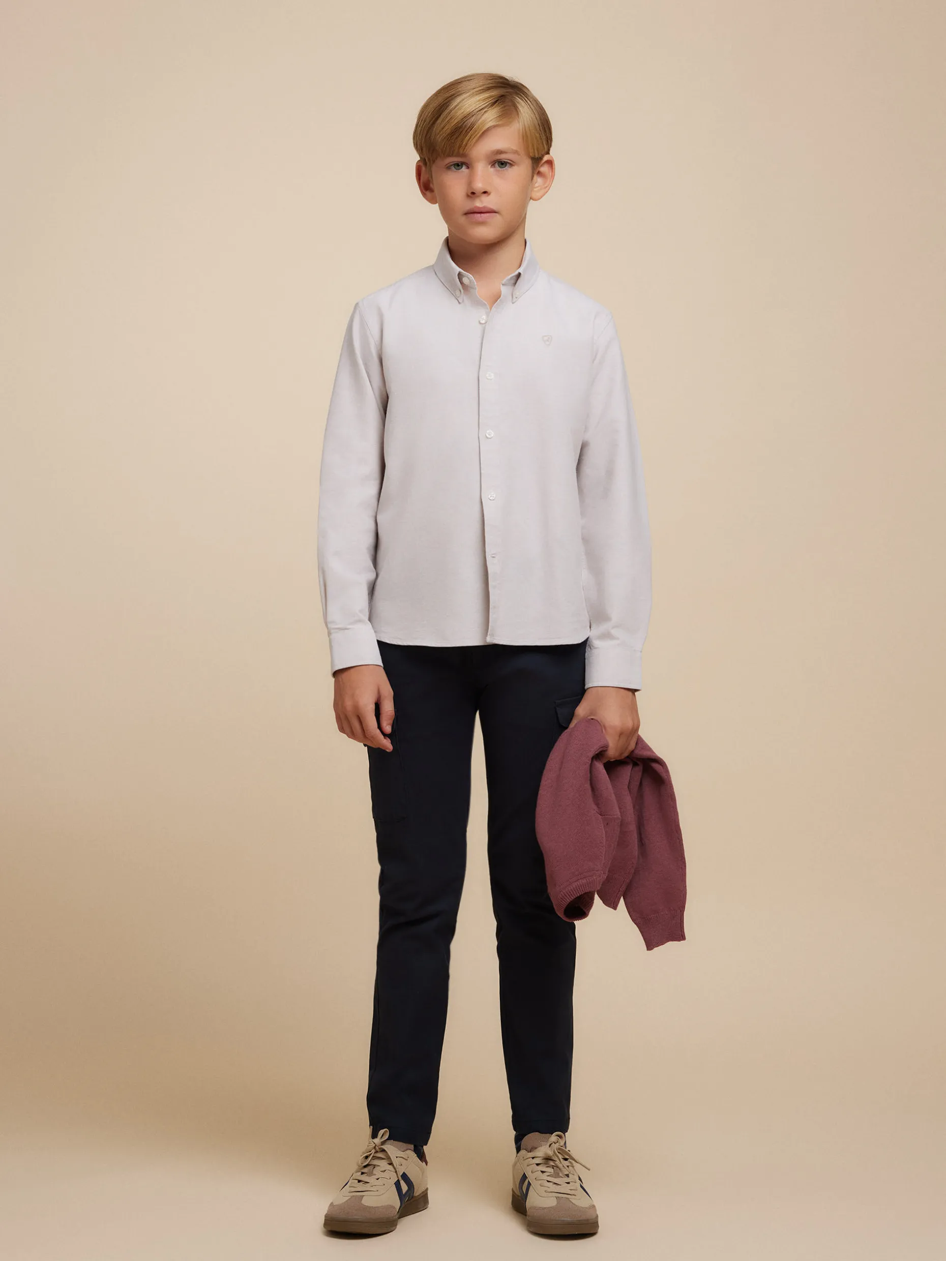 Camicetta Oxford Unicolore per Ragazzi - Offerta Speciale Alvaro Moreno