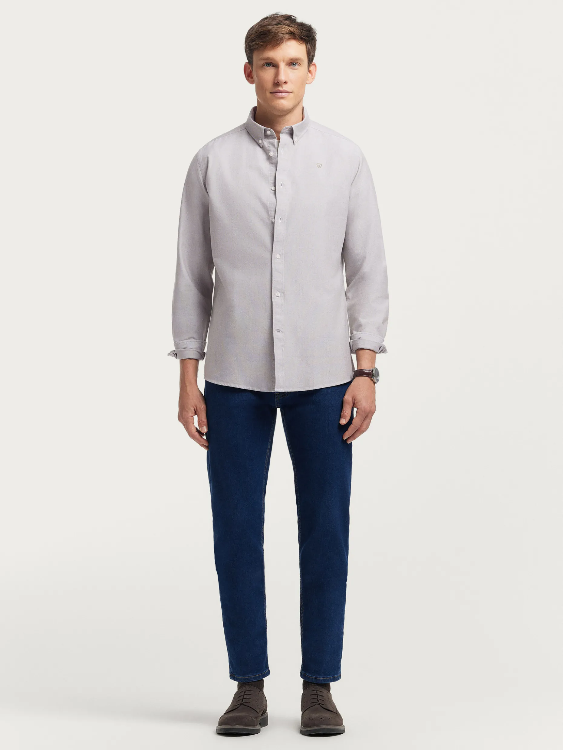 Camicia Oxford Classica in Tinta Unita - Moda Uomo Elegante e Comoda da Alvaro Moreno