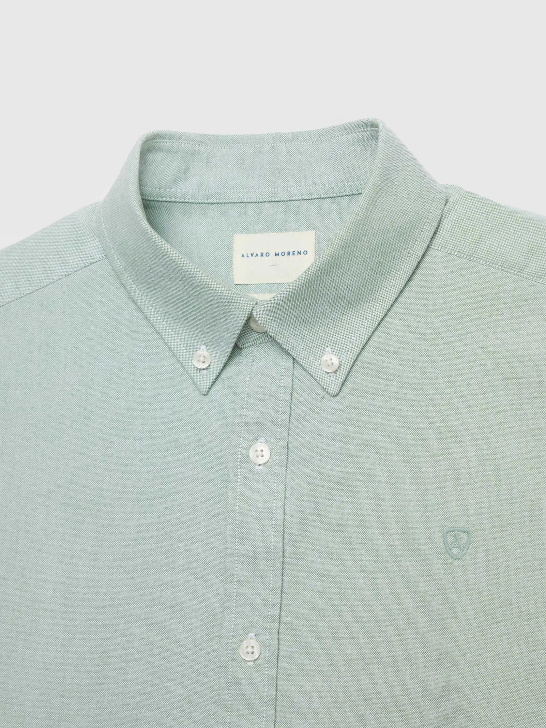 Camicia Oxford Tinta Unita in Saldo - Ultimi Pezzi Alvaro Moreno