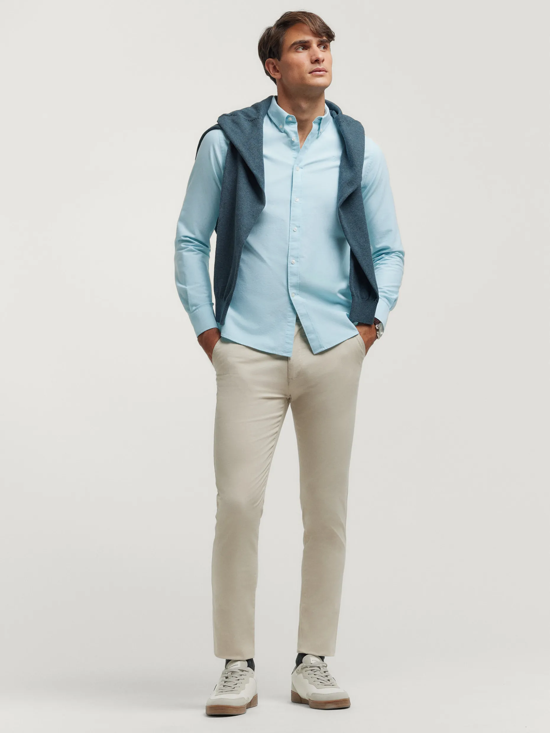 Camicia Oxford Unicolore Alvaro Moreno - Tessuto Resistente a Prezzo Competitivo