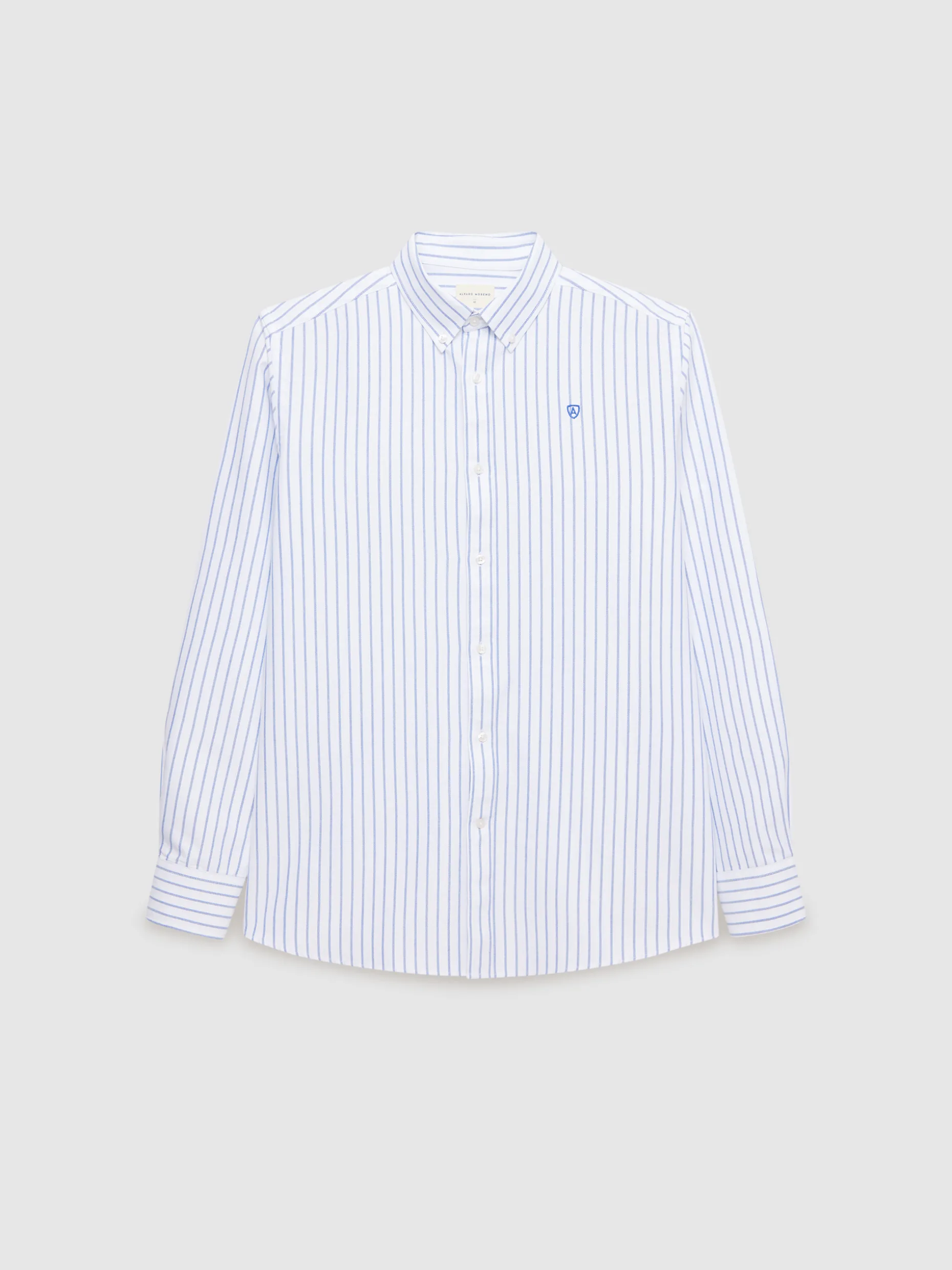 Camicia Oxford Elegante Uomo - Stilizzata in Tessuto Traspirante | Promozione Fine Stock Alvaro Moreno