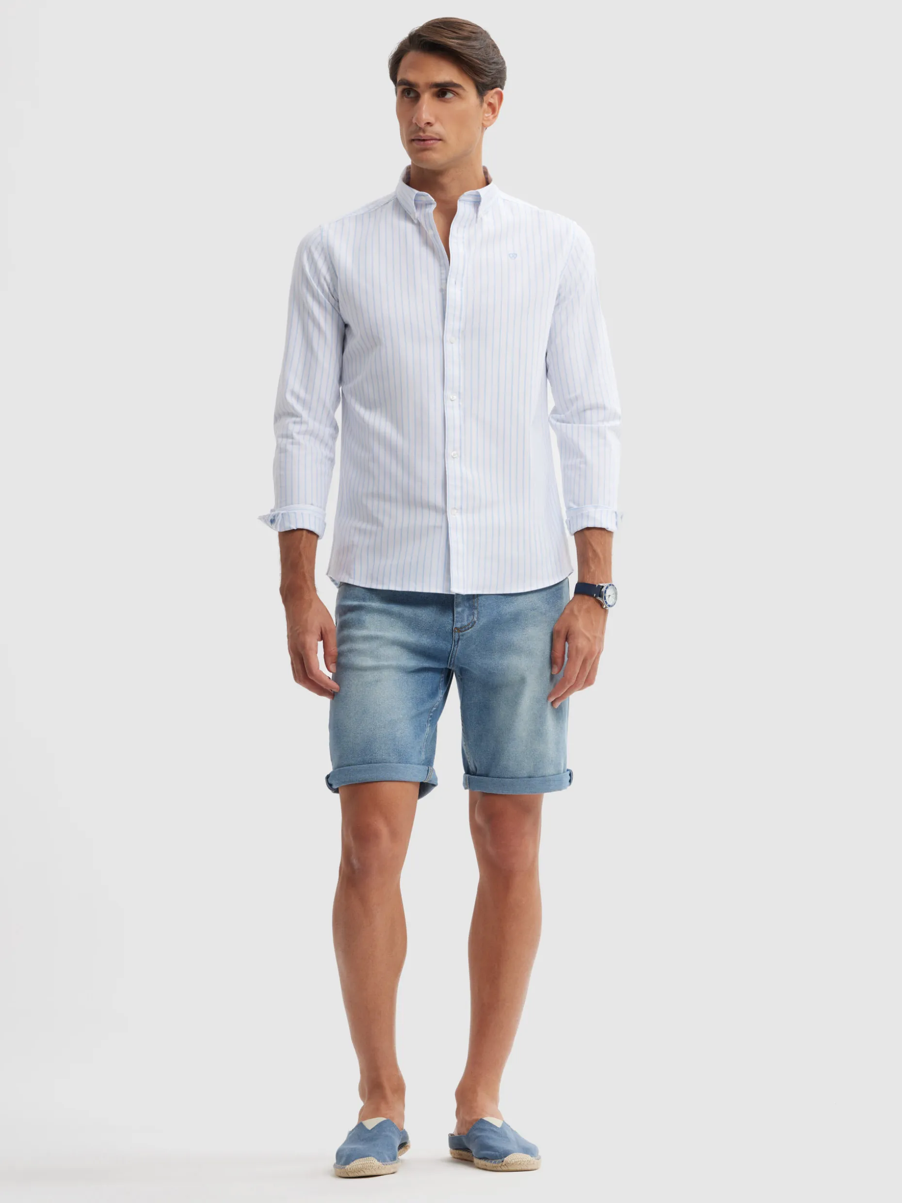 Camicia Oxford Elegante Soleggiata | Collezione Alvaro Moreno - Tessuto Premium e Confortevole