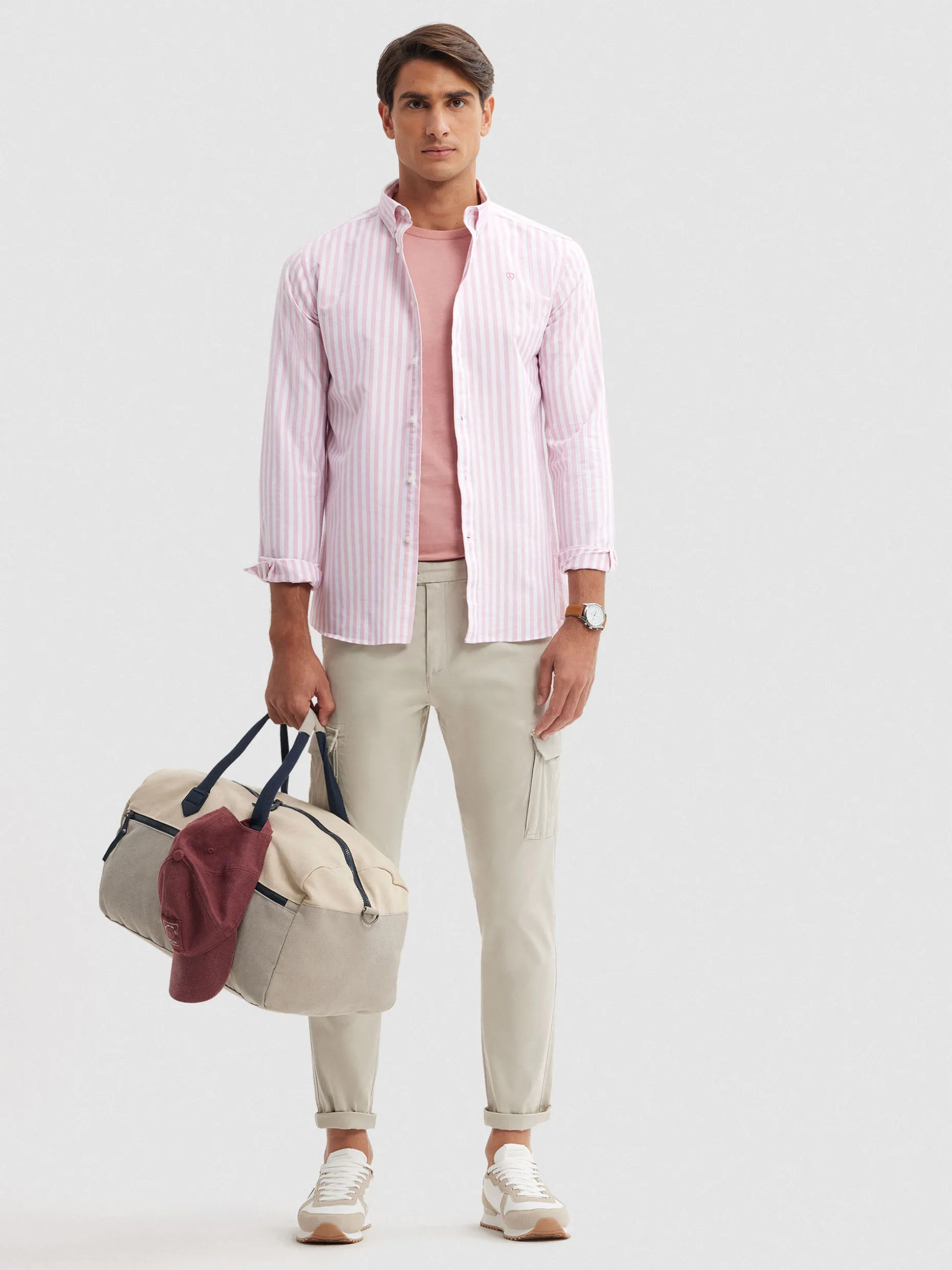 Camicia Elegante Oxford Tinta Tramonto - Alvaro Moreno, Conforto Ottimale a Prezzo Conveniente
