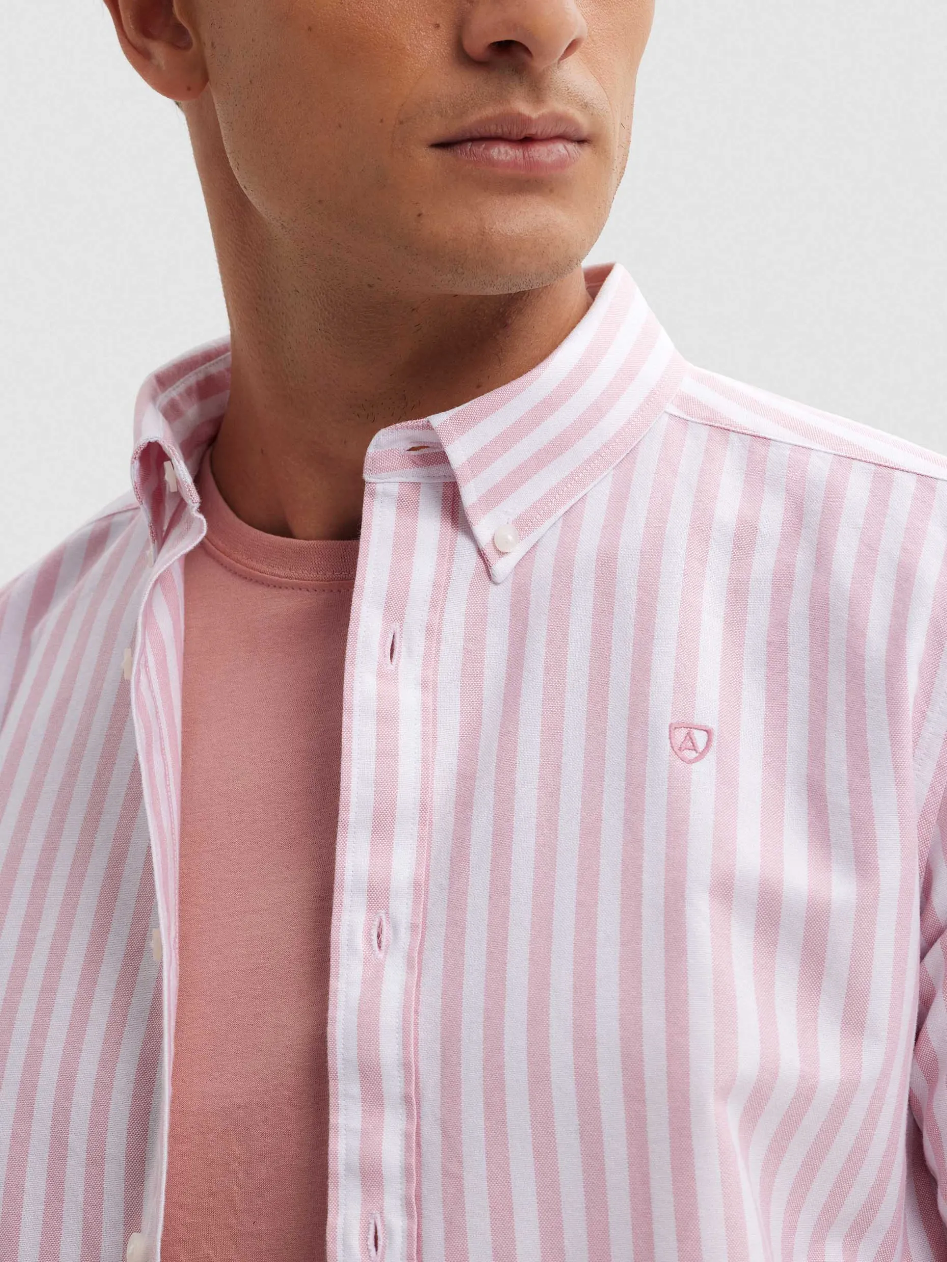 Camicia Elegante Oxford Tinta Tramonto - Alvaro Moreno, Conforto Ottimale a Prezzo Conveniente
