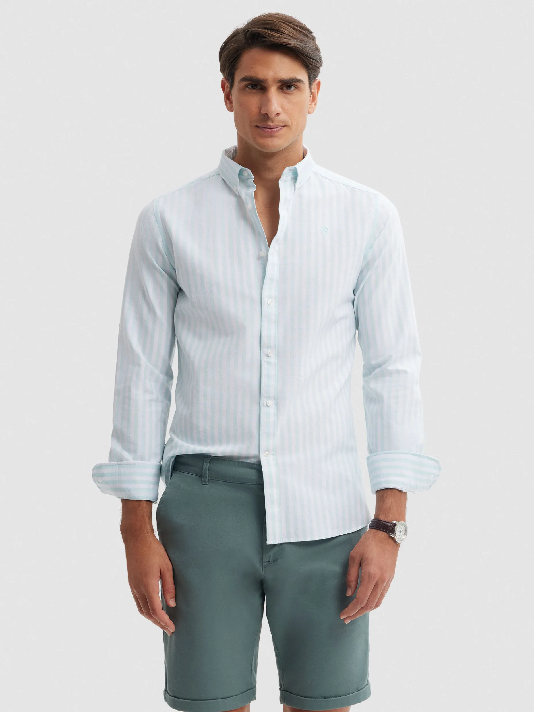 Camicia Oxford Sfumature Tramonto · Promozione Estiva Alvaro Moreno