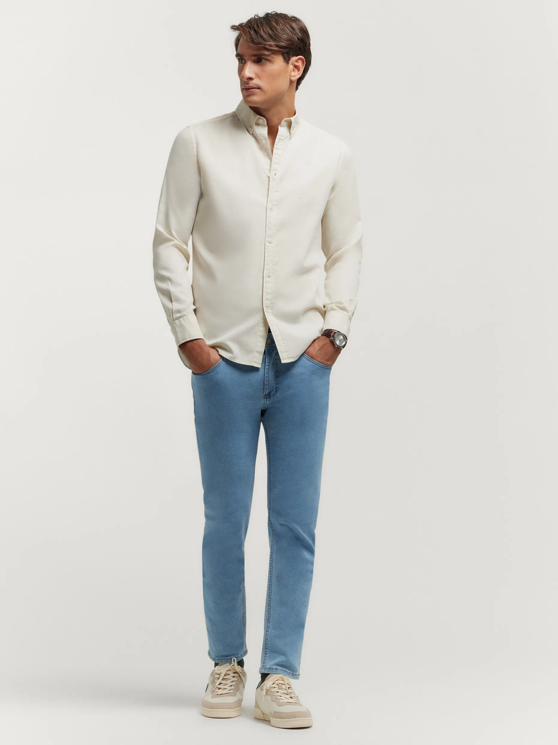 Camicia Artigianale Panama con Colorazione Naturale | Linea Premium di Alvaro Moreno