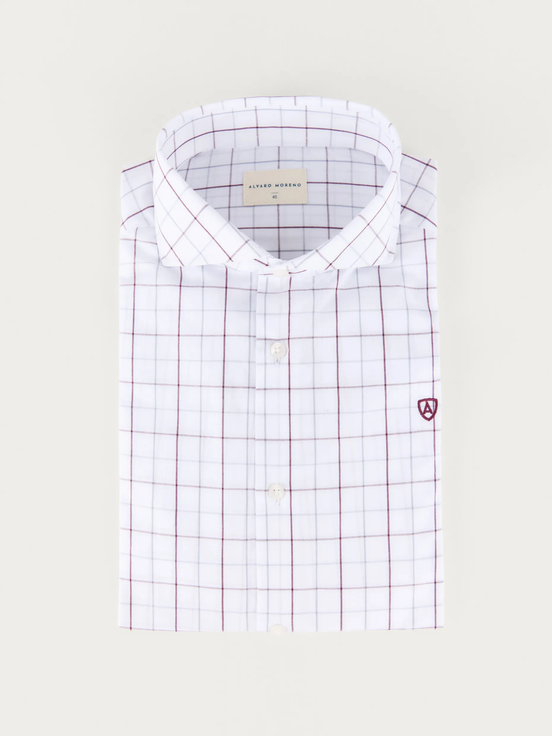 Camicia Uomo in Popeline Quadrettata Álvaro Moreno - Edizione Saldi Esclusiva