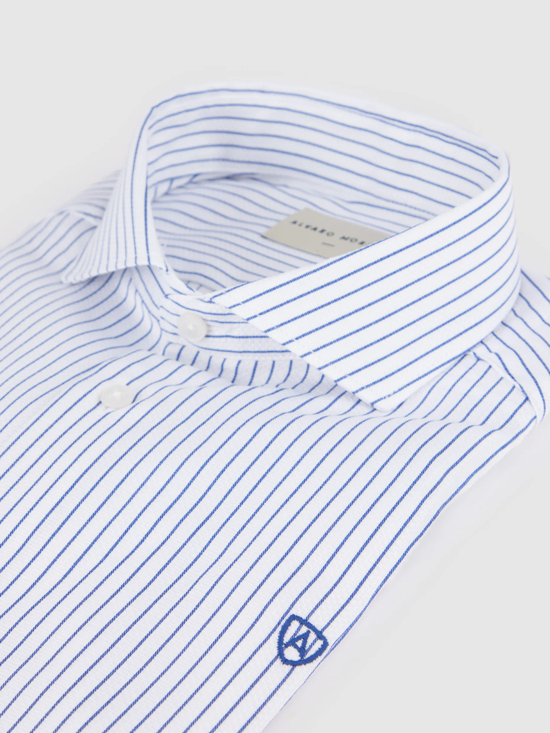 CAMICIA ELEGANTE RIGHE DOBBY IN TESSUTO PREMIUM｜COLLEZIONE DI ALVARO MORENO - SCONTO ESCLUSIVO EDIZIONE LIMITATA