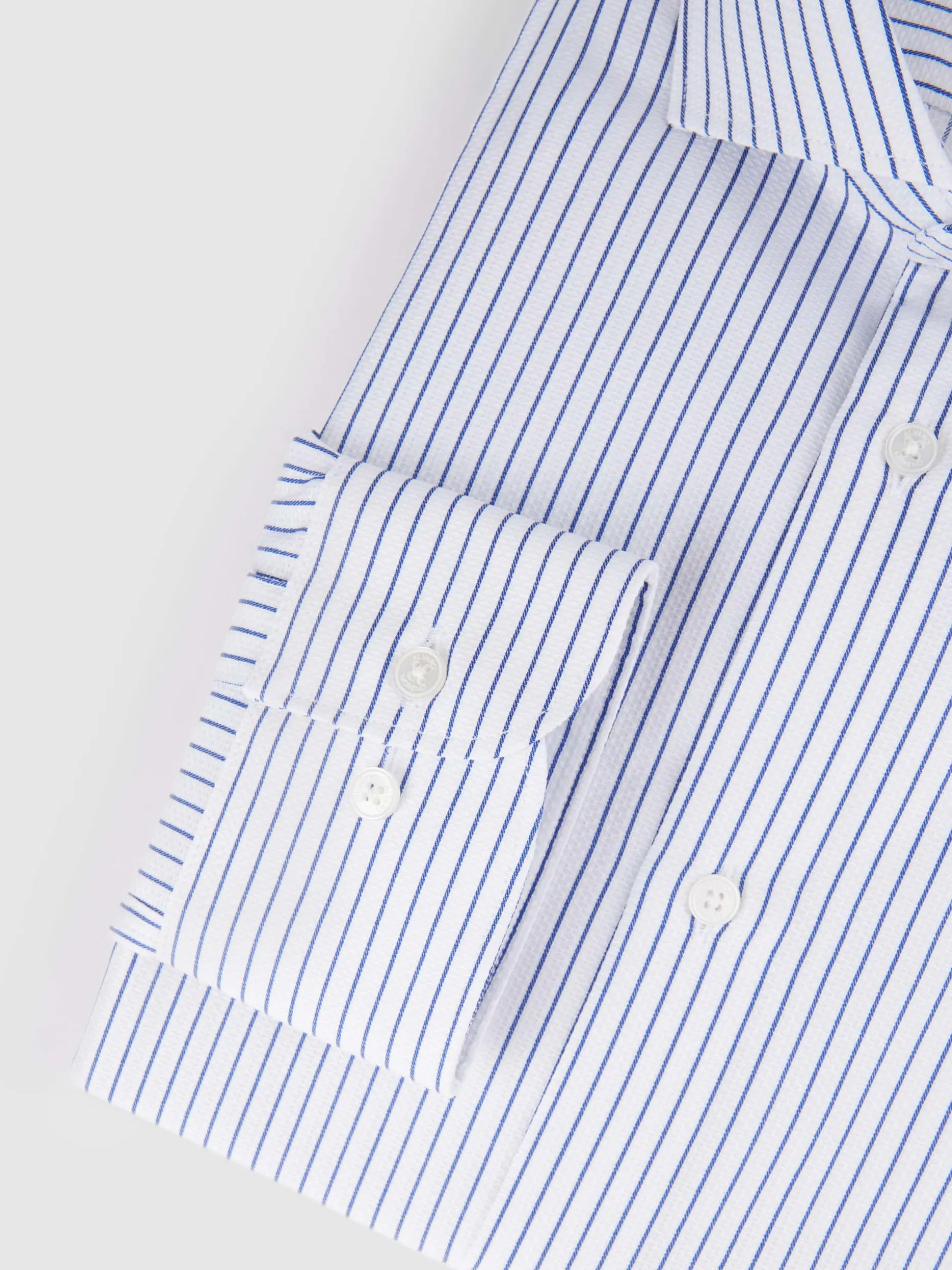 CAMICIA ELEGANTE RIGHE DOBBY IN TESSUTO PREMIUM｜COLLEZIONE DI ALVARO MORENO - SCONTO ESCLUSIVO EDIZIONE LIMITATA