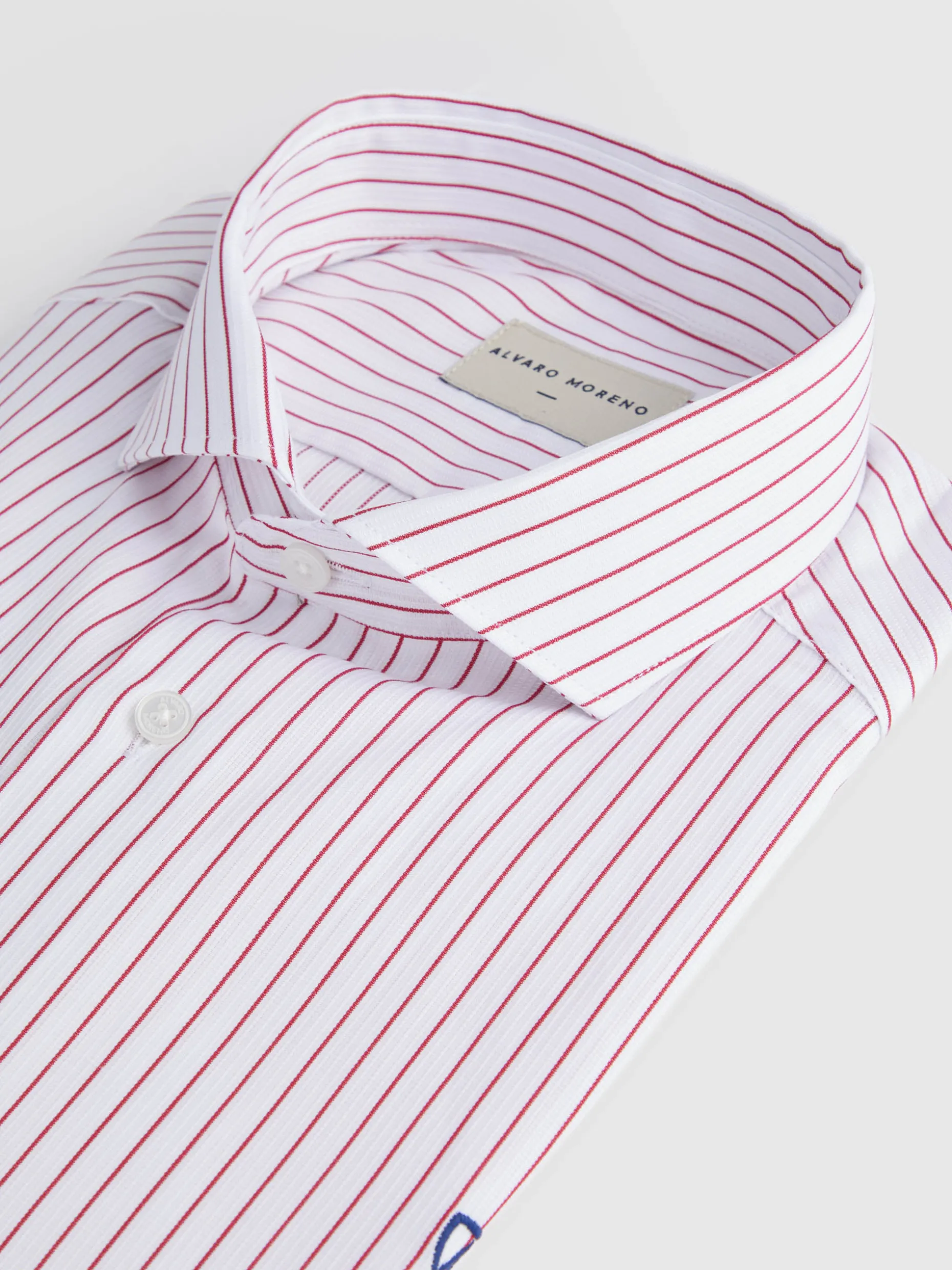 Alvaro Moreno: Camicia a Righe con Design Strutturato - Edizione Speciale in Offerta