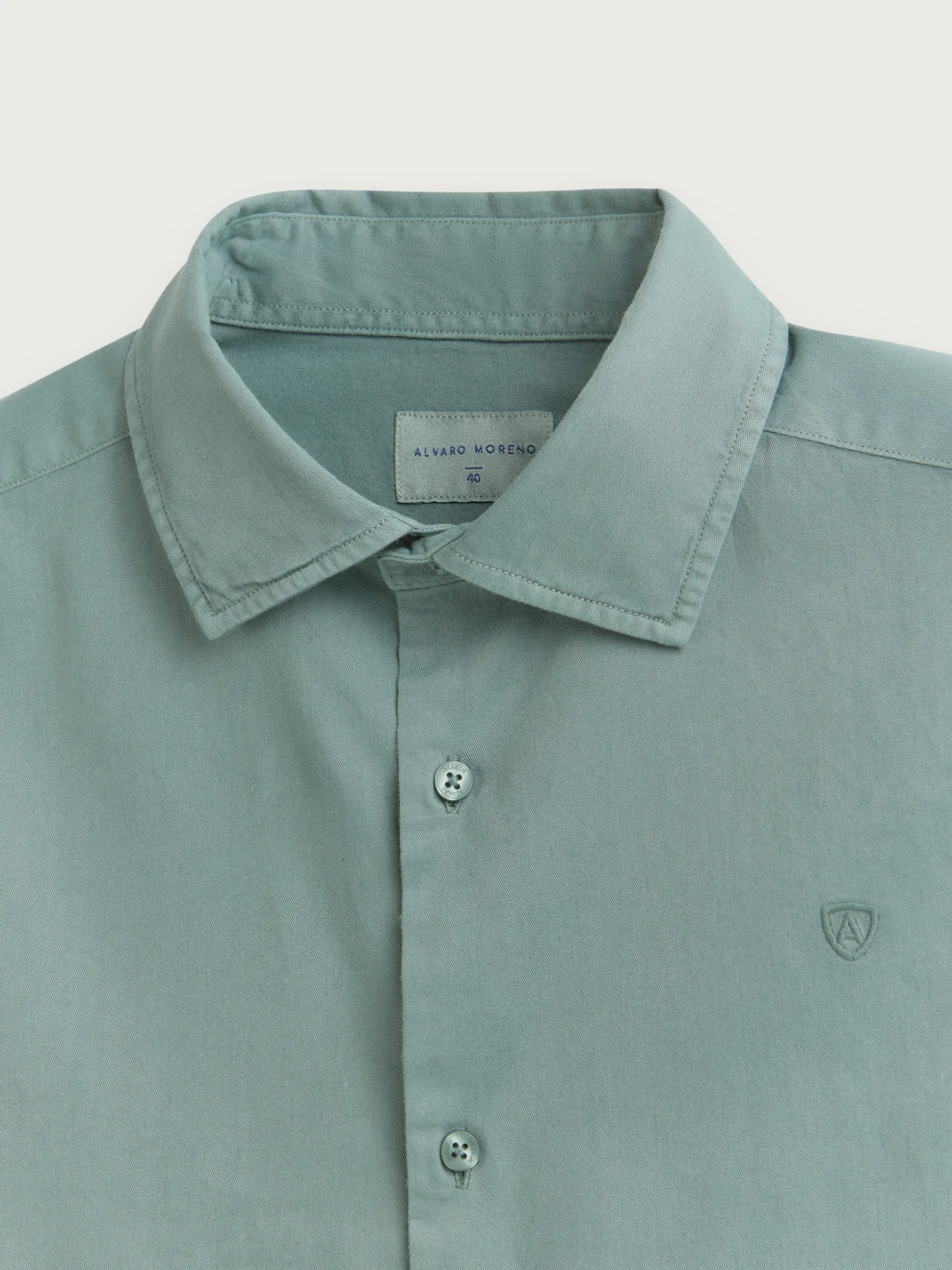 Camicia in Twill Tinto - Sconti Esclusivi Alvaro Moreno