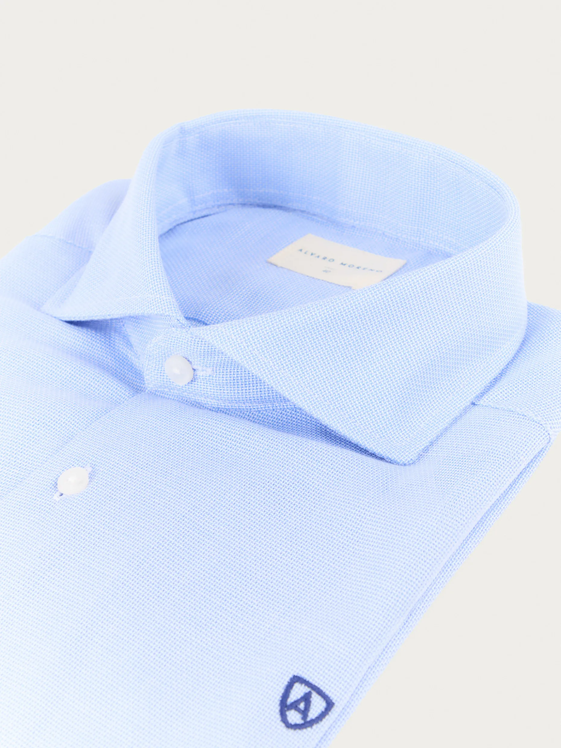 Camicia Elegante Uomo Dobby - Design Moderno Álvaro Moreno | Collezione Esclusiva Confezione Pregiata
