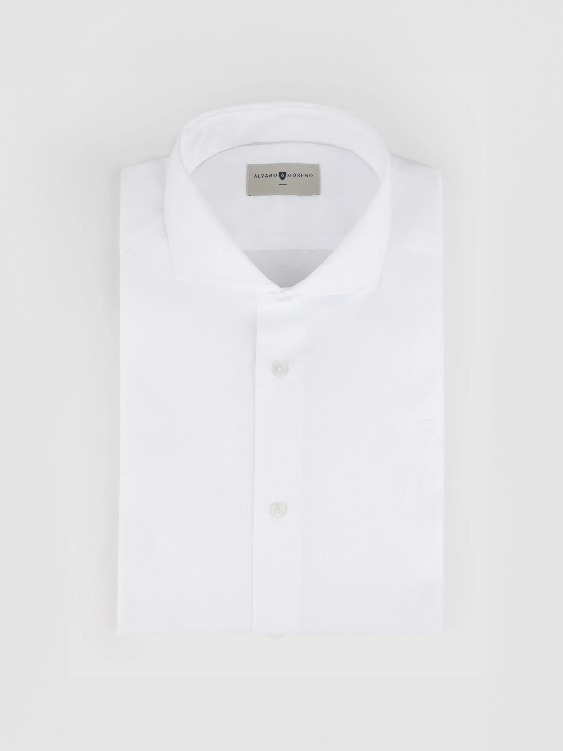 Camicia da Uomo Dobby in Tessuto Leggero - Alvaro Moreno Linea Classica - Outlet Elegante con Confezione Artigianale