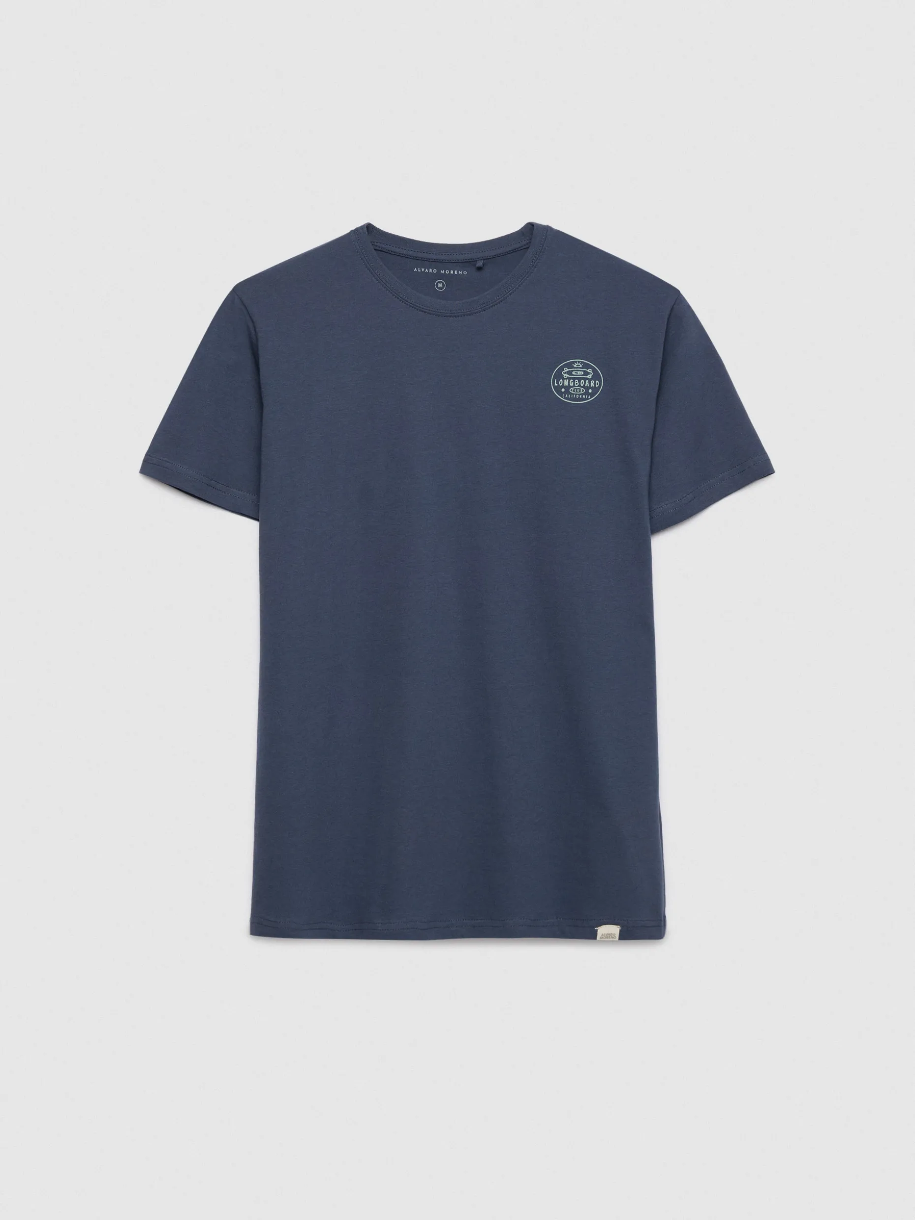 Maglietta Uomo Longboard con Stampa Artistica - Design Esclusivo Alvaro Moreno per Appassionati di Sport e Moda - T-Shirt Casual con Grafica Vivace per Skateboard e Stile Urbano