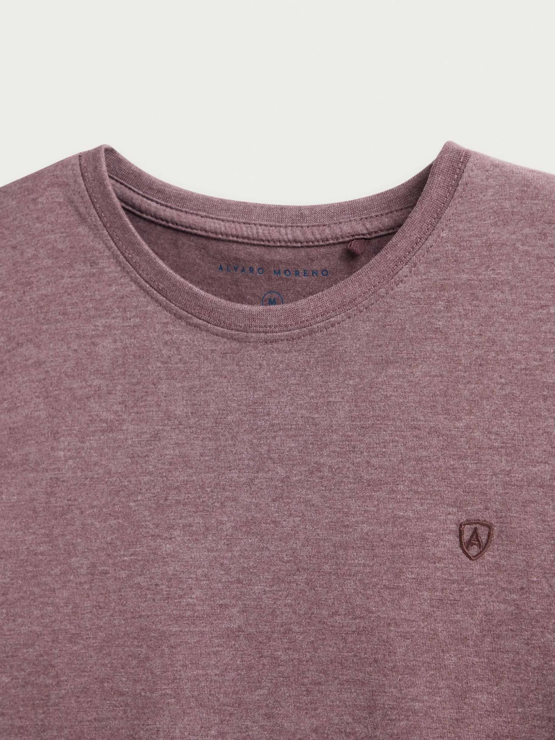 Maglietta Premium Uomo in Grigio Antracite Melange - Cotone Biologico Confortevole | Collezione Alvaro Moreno