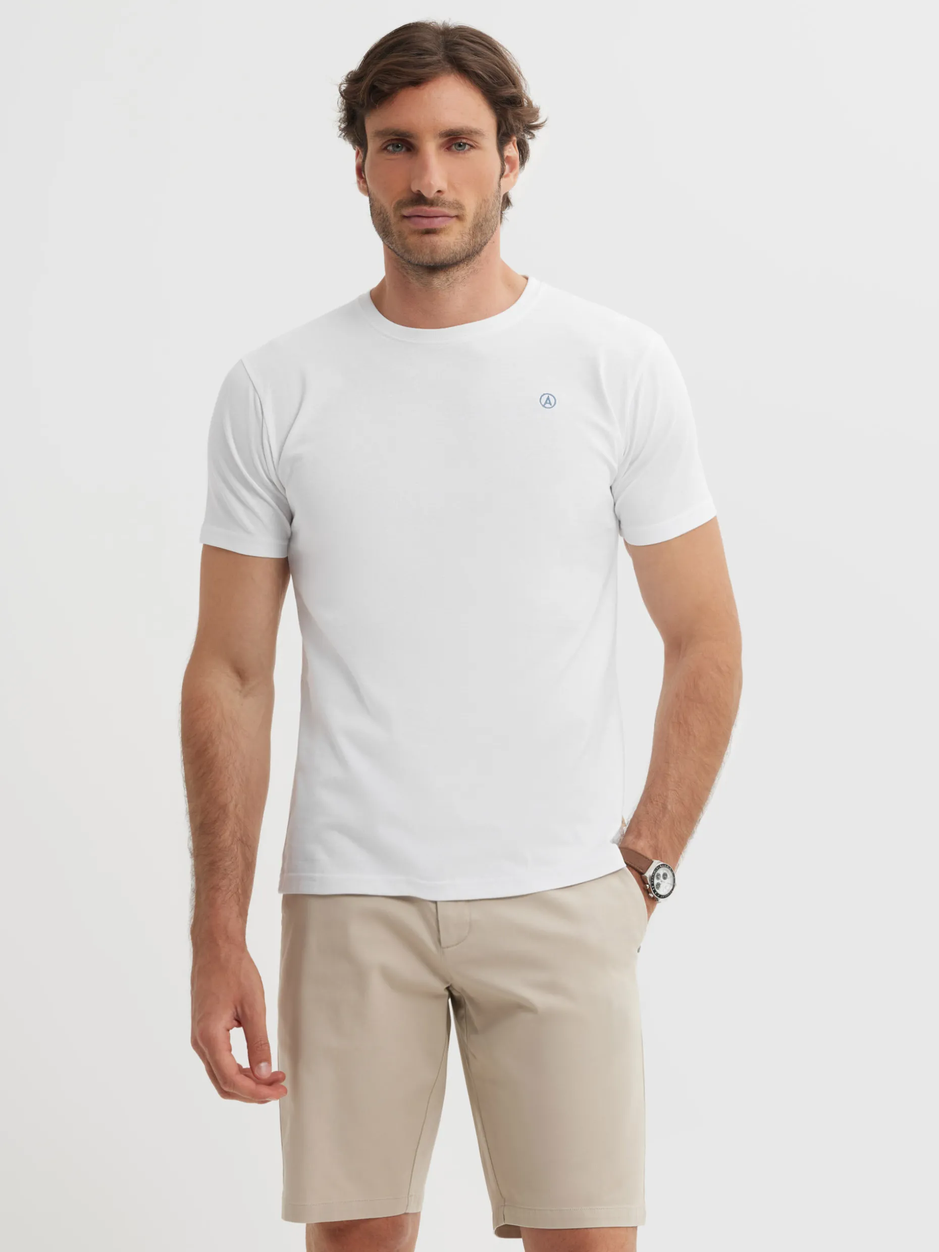 Alvaro Moreno Oxygen T-Shirt Uomo｜Design Moderno & Conforto Stilistico｜Maglietta Essenziale per Stagioni｜Collezione Primavera 2024