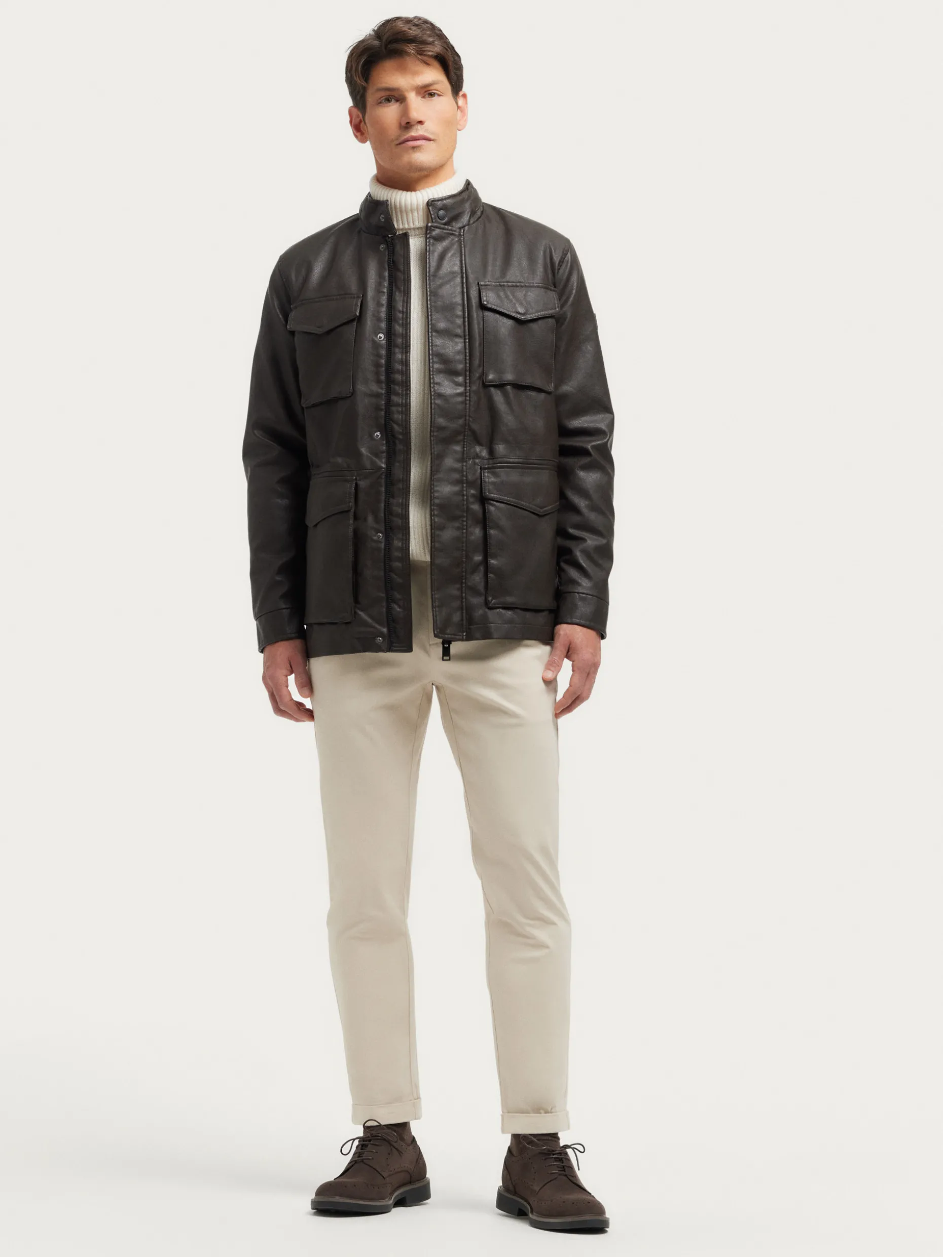 Giacca Casual Elegante Travis - Colore Terra Bruciata | Collezione Autunnale di Alvaro Moreno