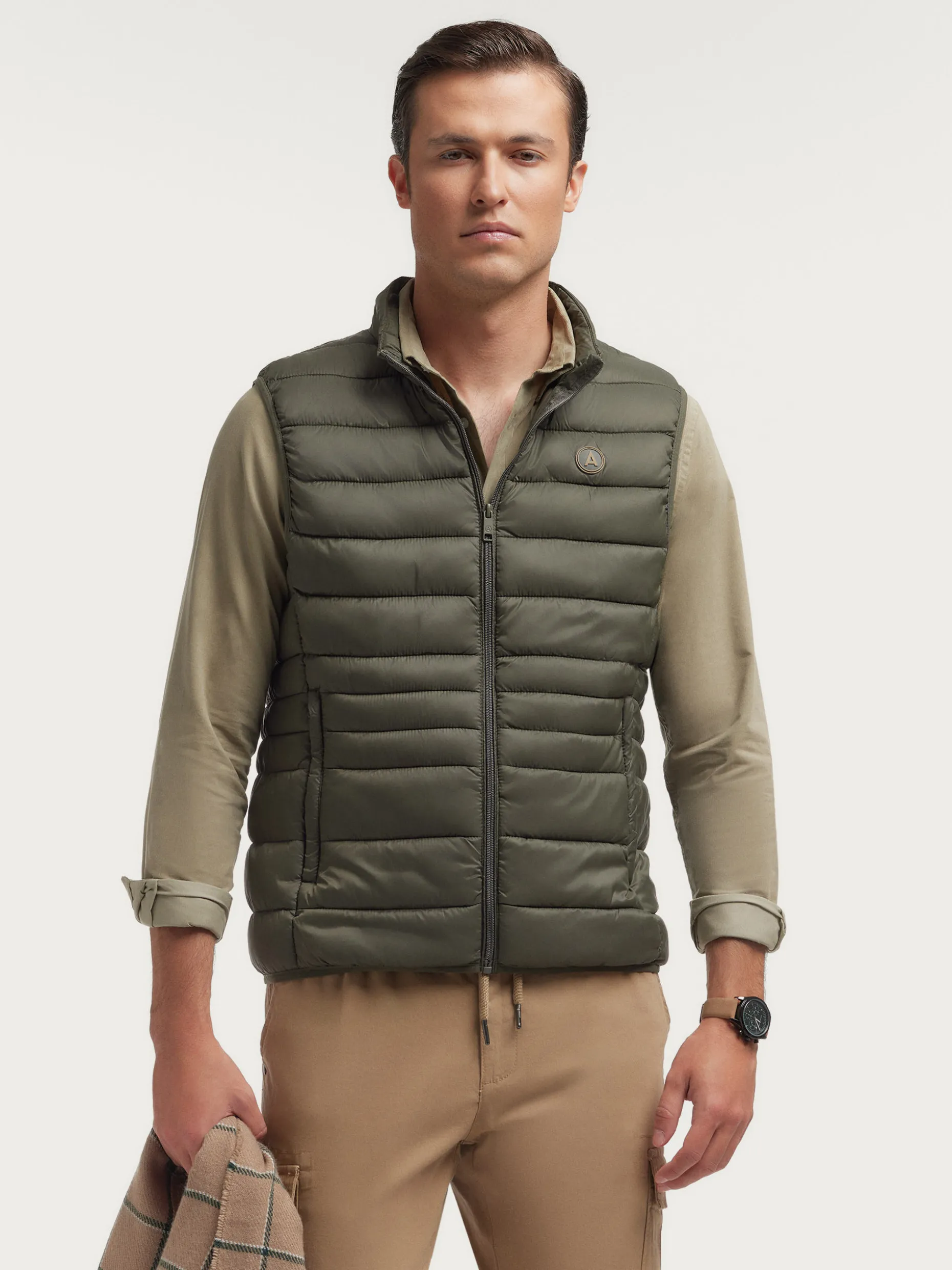 Morrison Gilet Uomo in Tweed Elasticizzato - Giaccone Senza Maniche Alvaro Moreno Stile Urbano