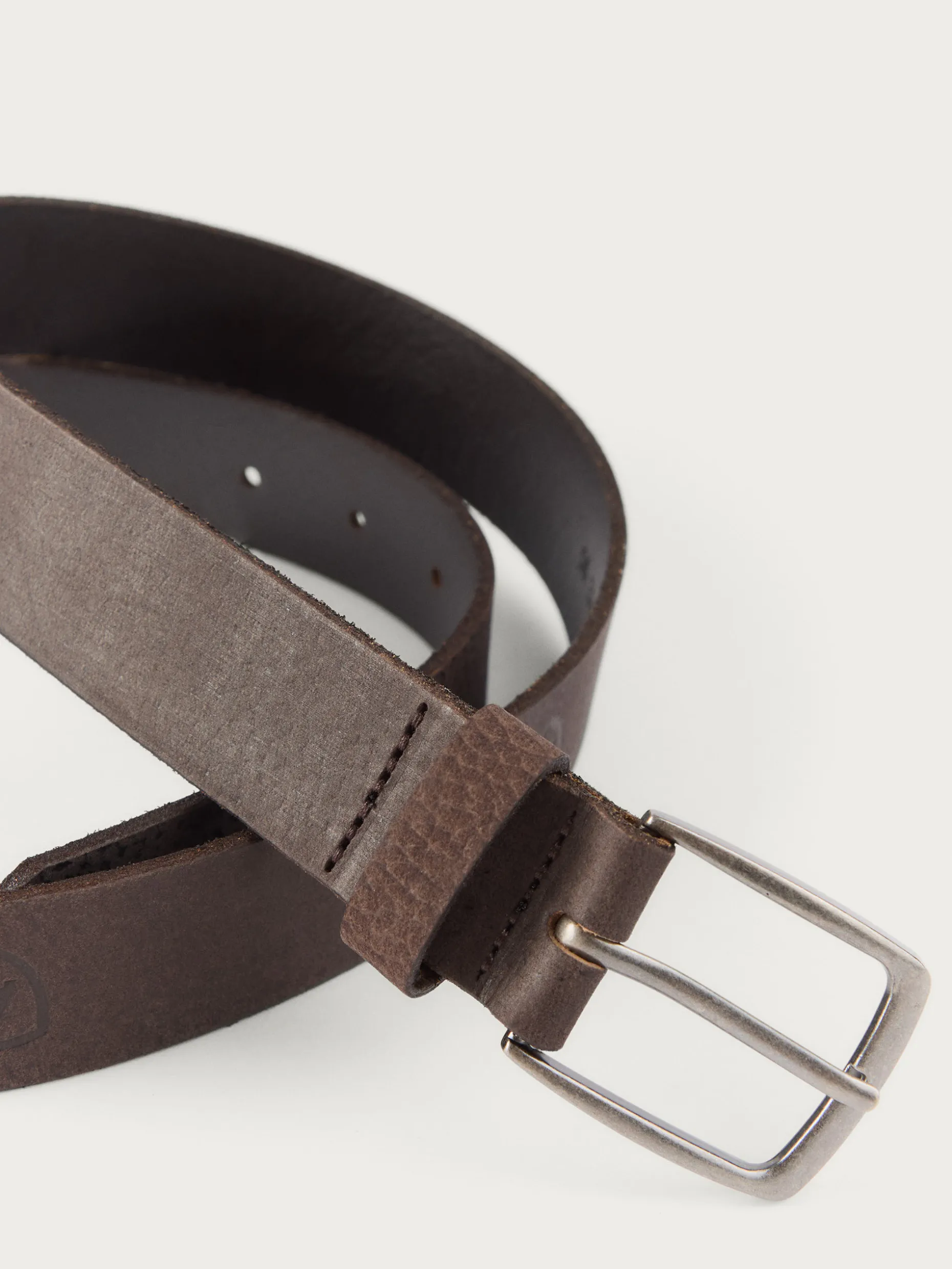 Offerta Lampo: Cintura in Pelle con Logo - Tono Marrone Elegante di Alvaro Moreno