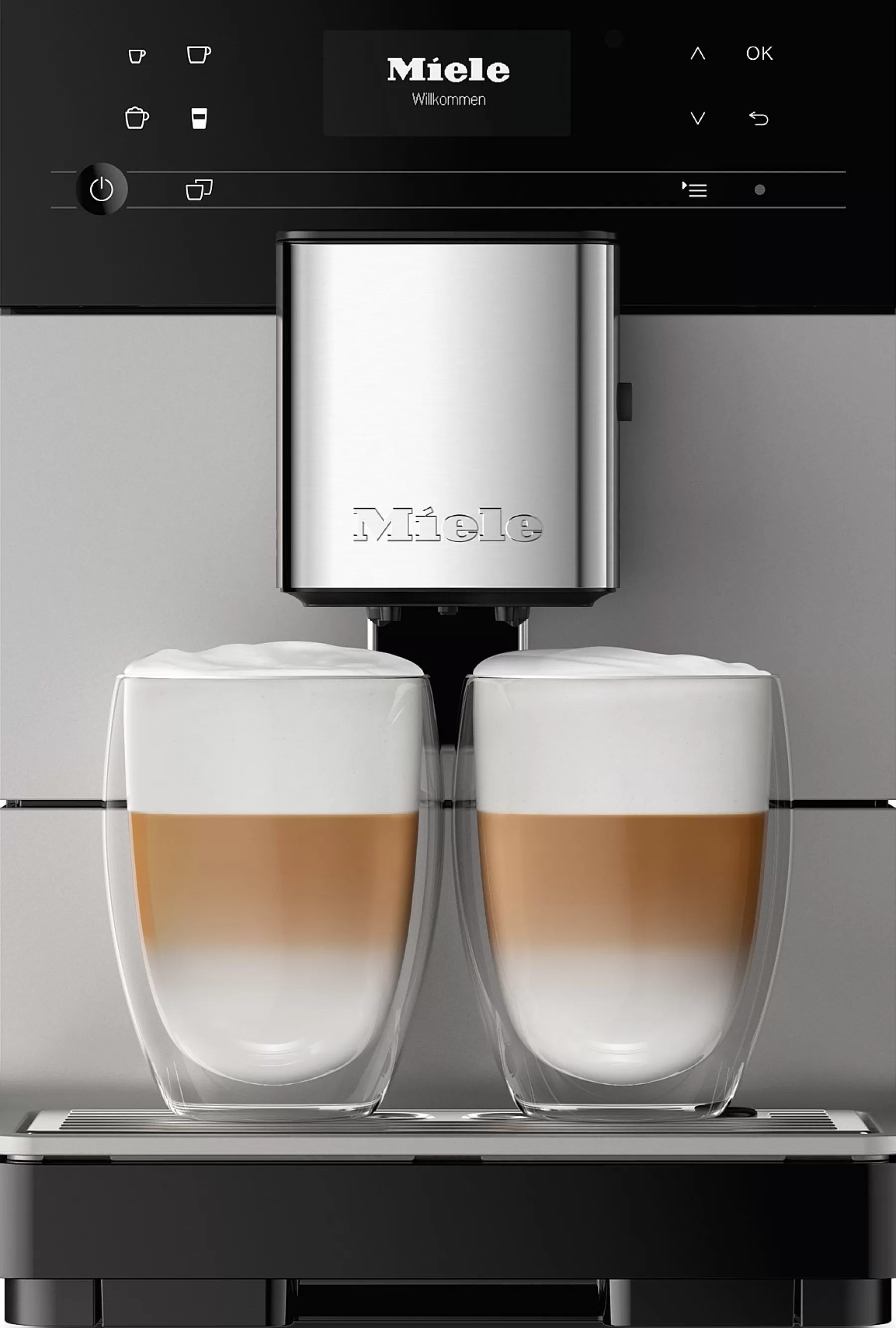 Miele CM 5510: Macchina da Caffè Professionale Elegante con Funzionamento Silenzioso per la Cucina

(：，