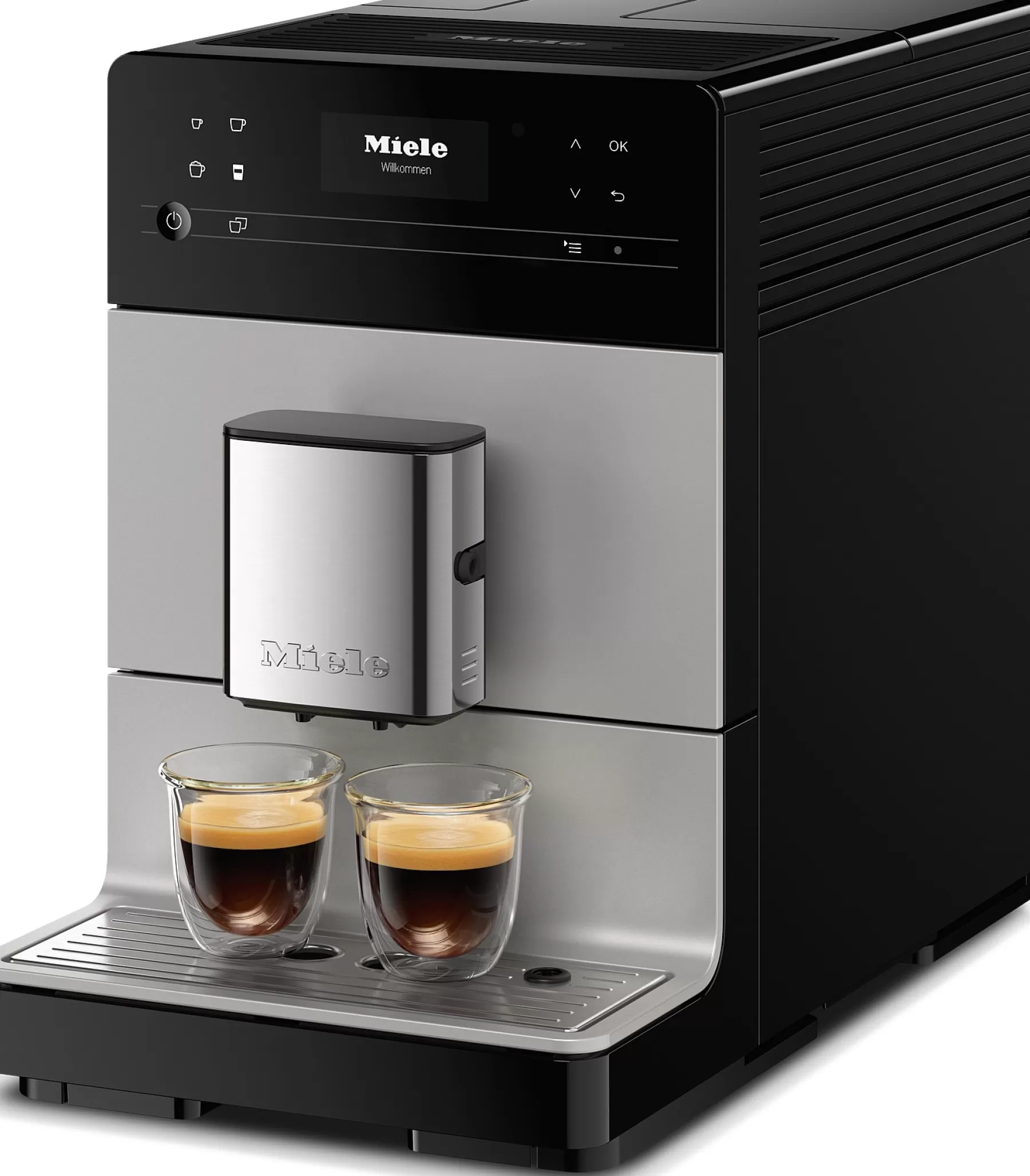 Miele CM 5510: Macchina da Caffè Professionale Elegante con Funzionamento Silenzioso per la Cucina

(：，