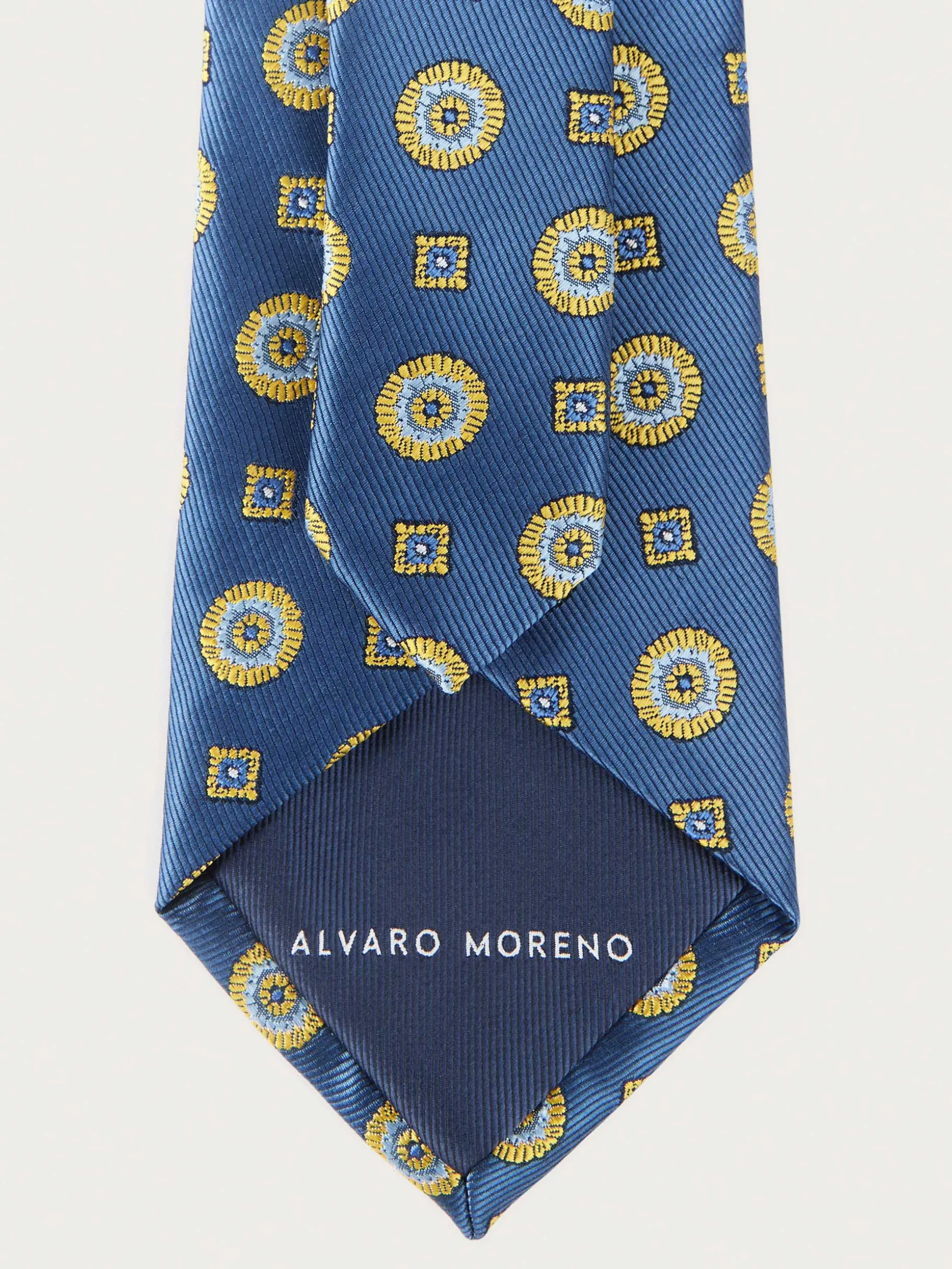 Cravatta Uomo Jacquard in Seta Pregiata - Design Esclusivo Alvaro Moreno Outlet

（：，。）